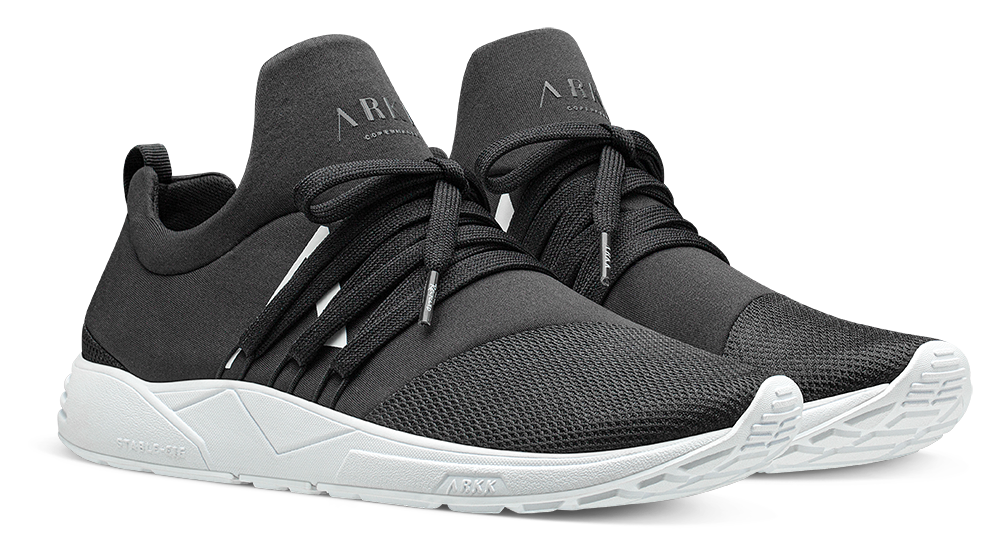 ARKK NOS Raven Mesh PET S-E15 | Jet Black White | Women Raven