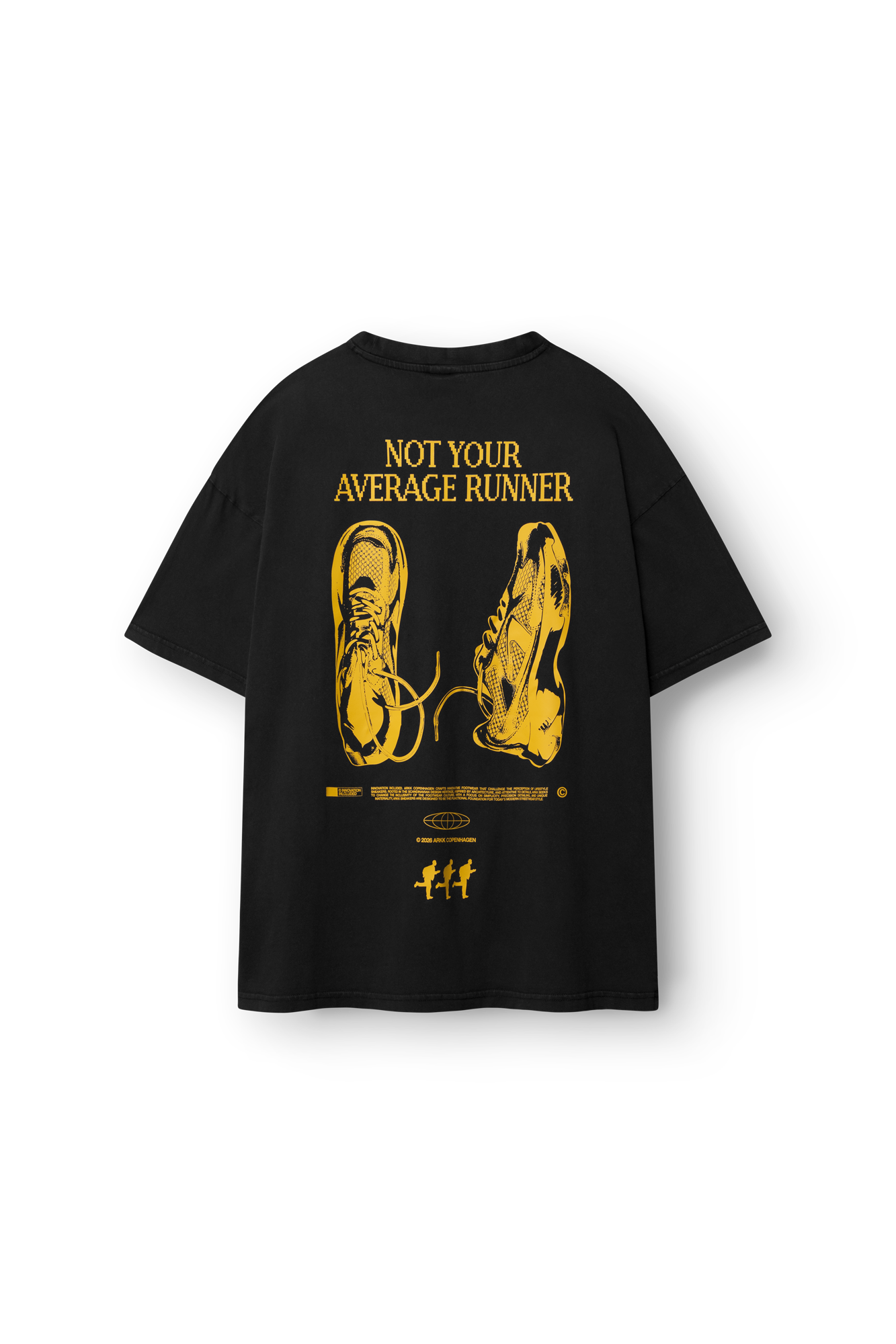 ARKK Apparel ARKK Boxy Tee 5.0 | Black Yellow T-Shirt