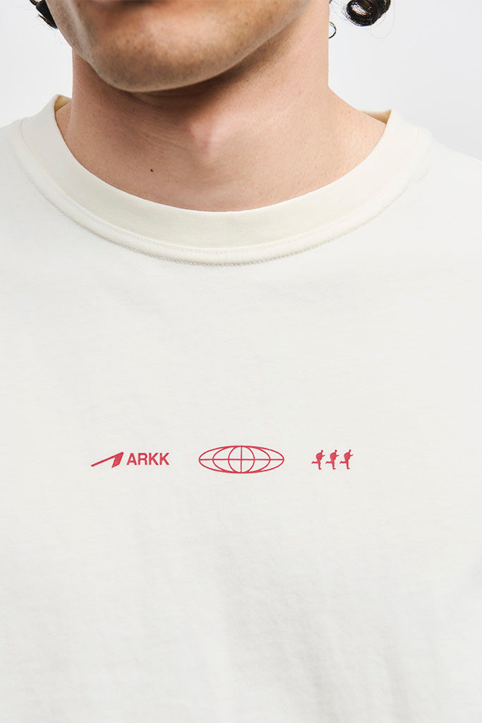 ARKK Apparel ARKK Boxy Tee 5.0 Antique | White Red T-Shirt