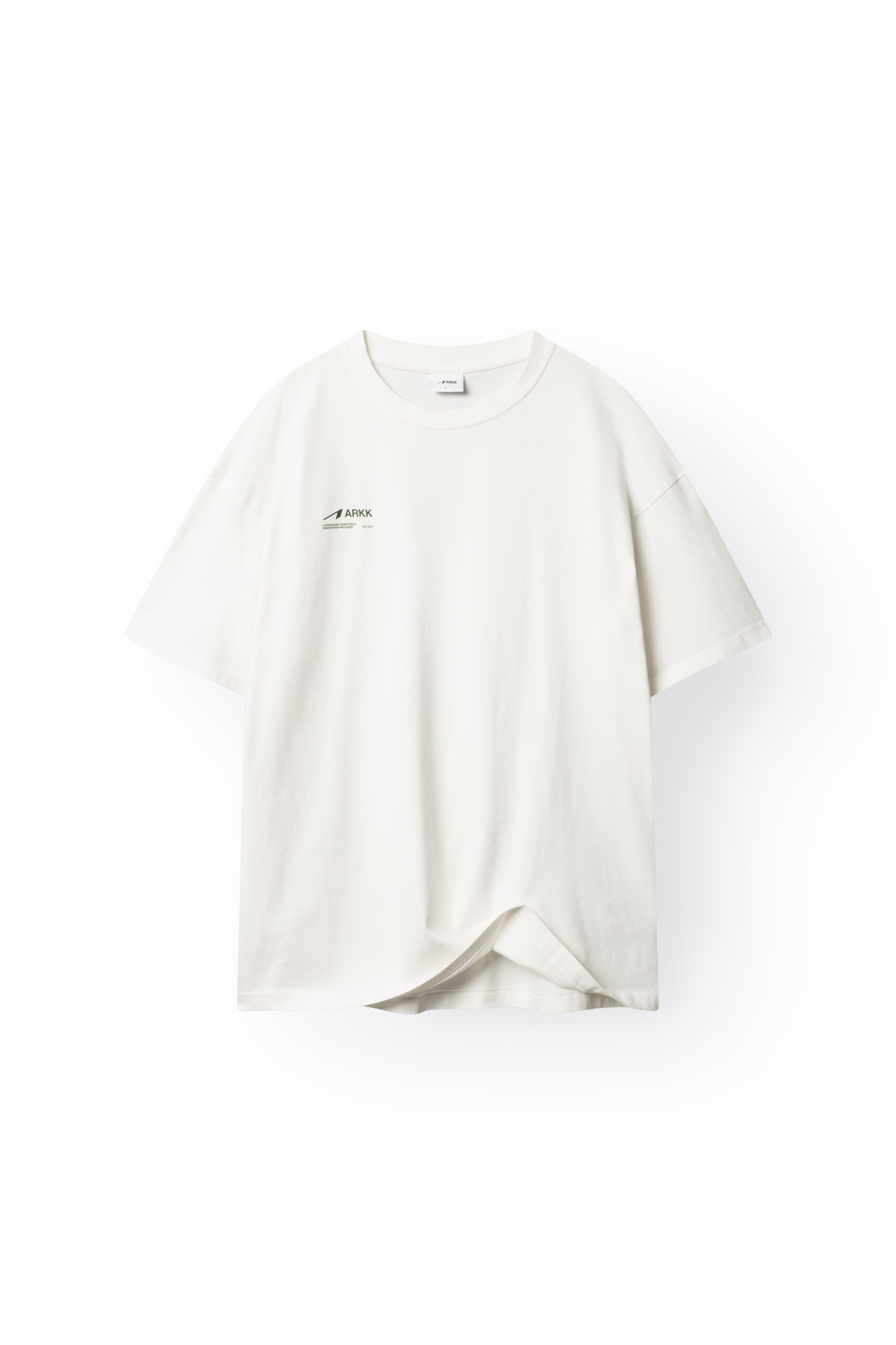 ARKK Apparel ARKK CPH Boxy Tee | Off White Vintage Green T-Shirt