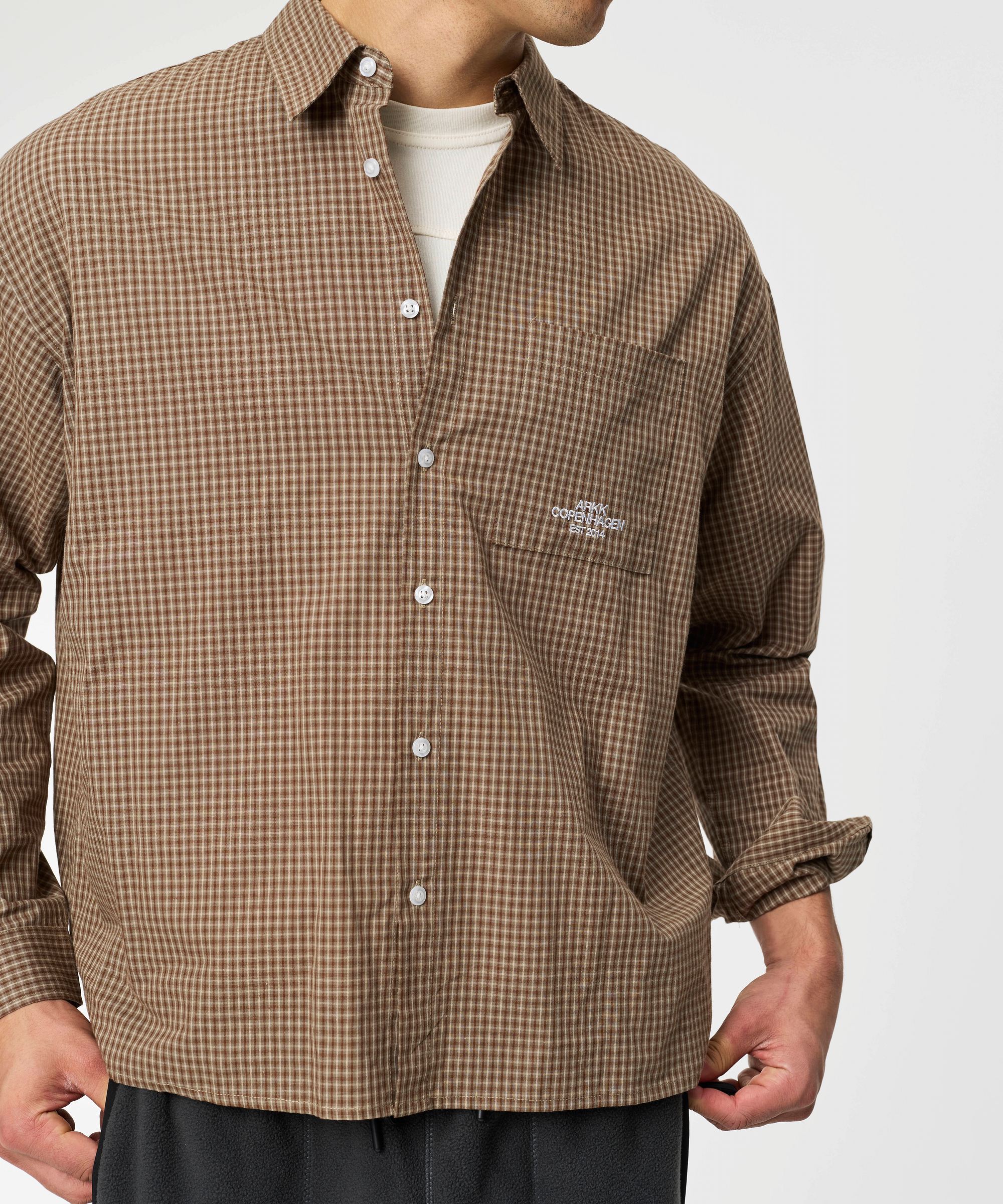 ARKK Apparel ARKK Checkered Shirt | Cocoa Shirt