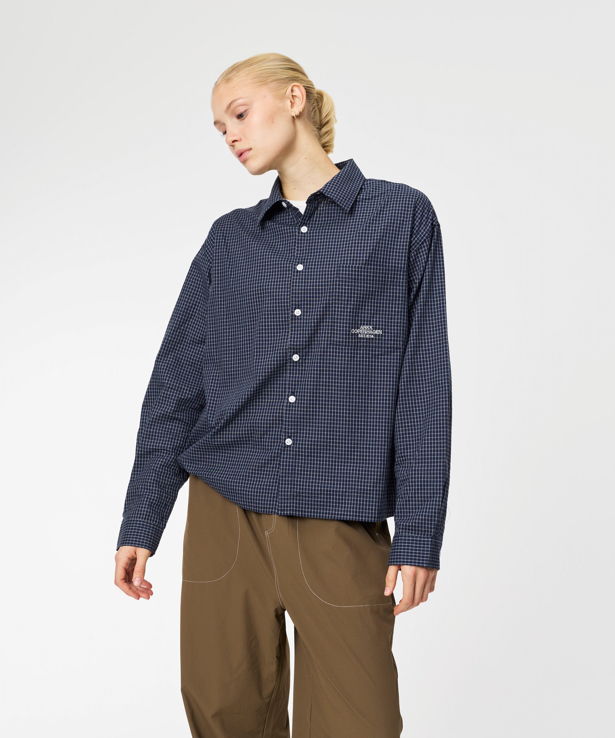 ARKK Apparel ARKK Checkered Shirt | Navy Shirt