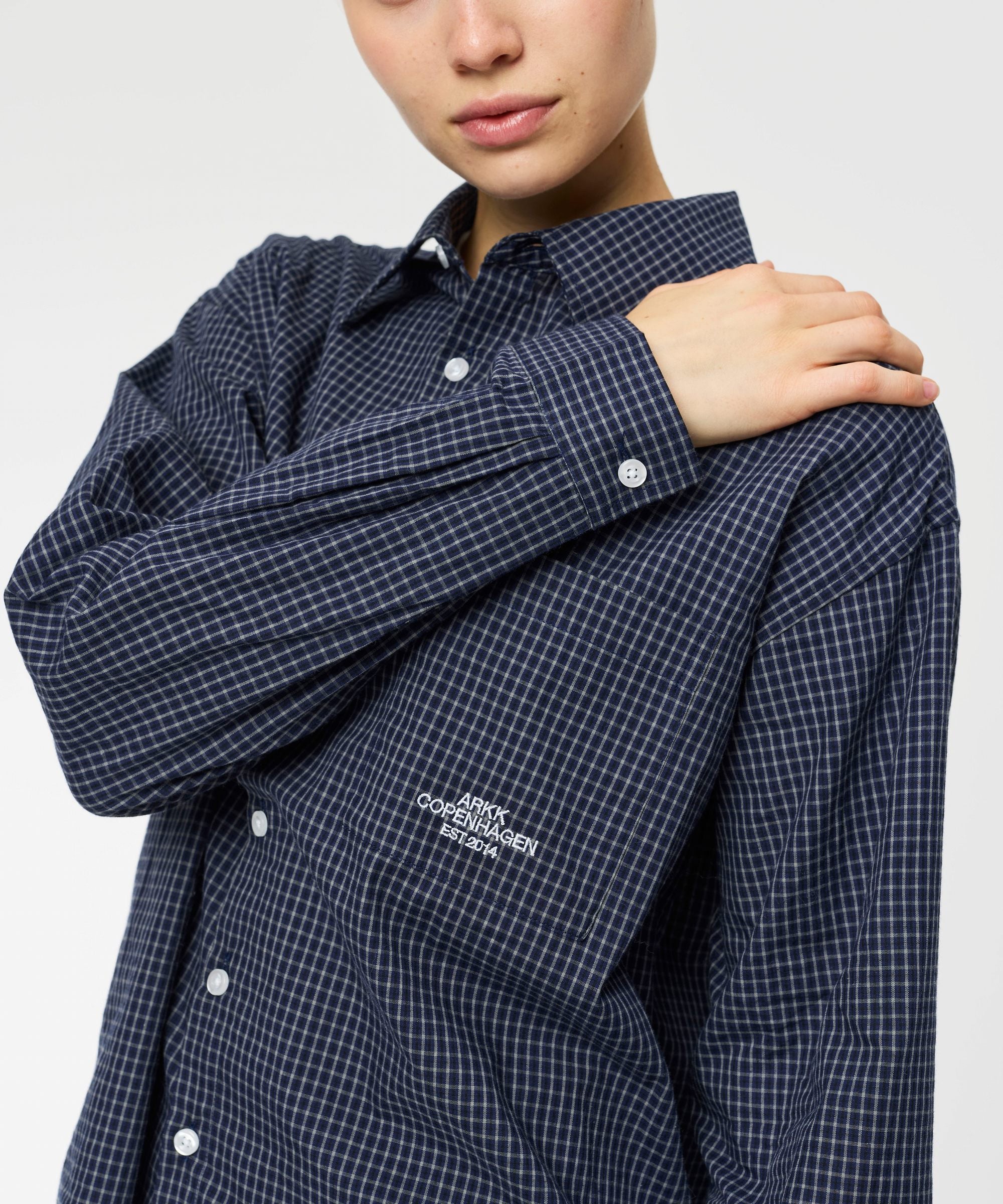 ARKK Apparel ARKK Checkered Shirt | Navy Shirt