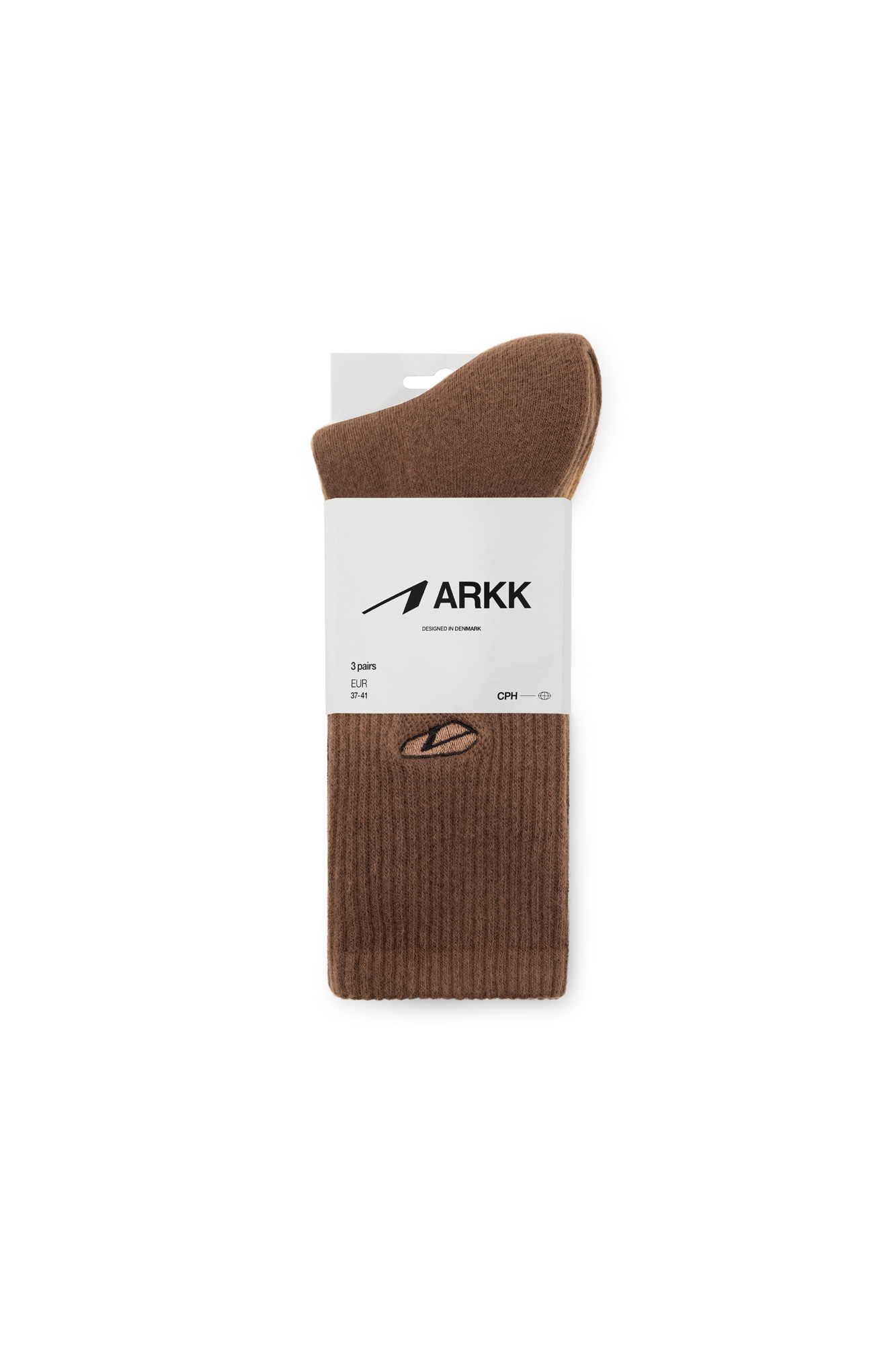 ARKK Accessories ARKK Cushioned Socks 3-pack | Mocha Socks