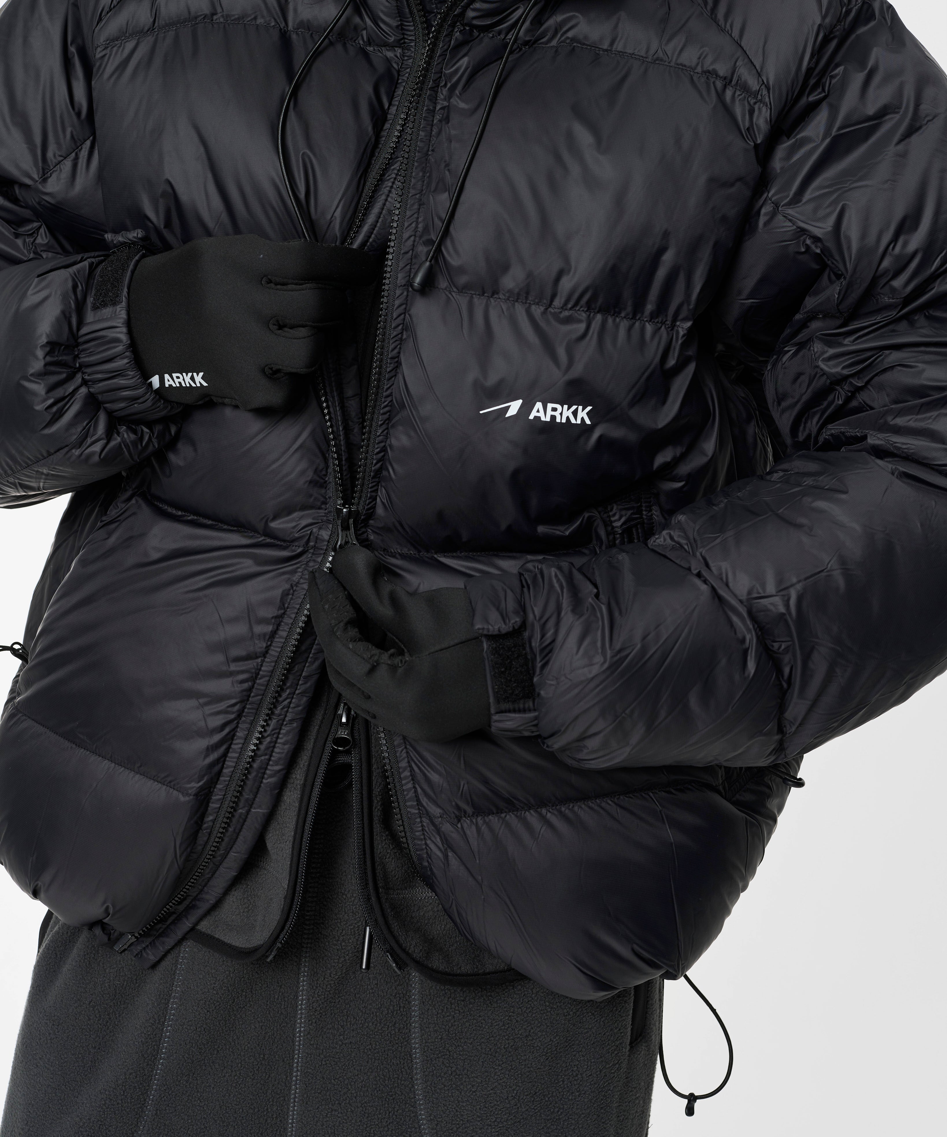 ARKK Apparel ARKK Logo Puffer | Faded Black Jacket