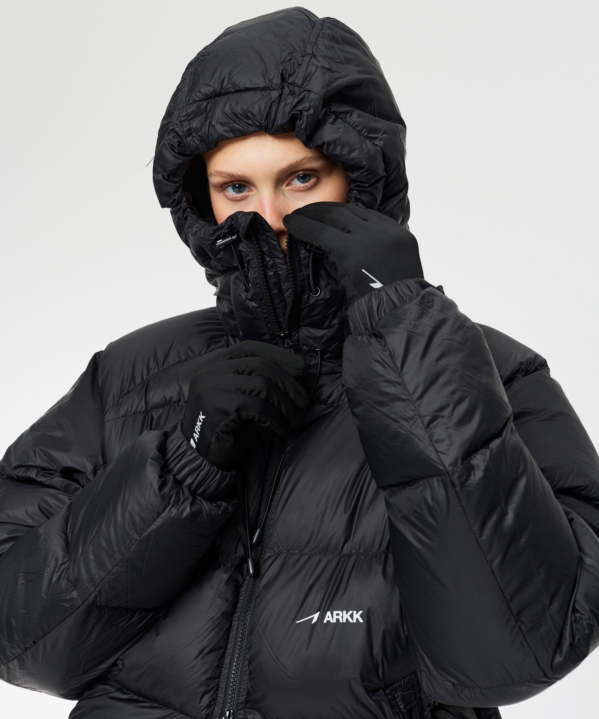 ARKK Apparel ARKK Logo Puffer | Faded Black Jacket