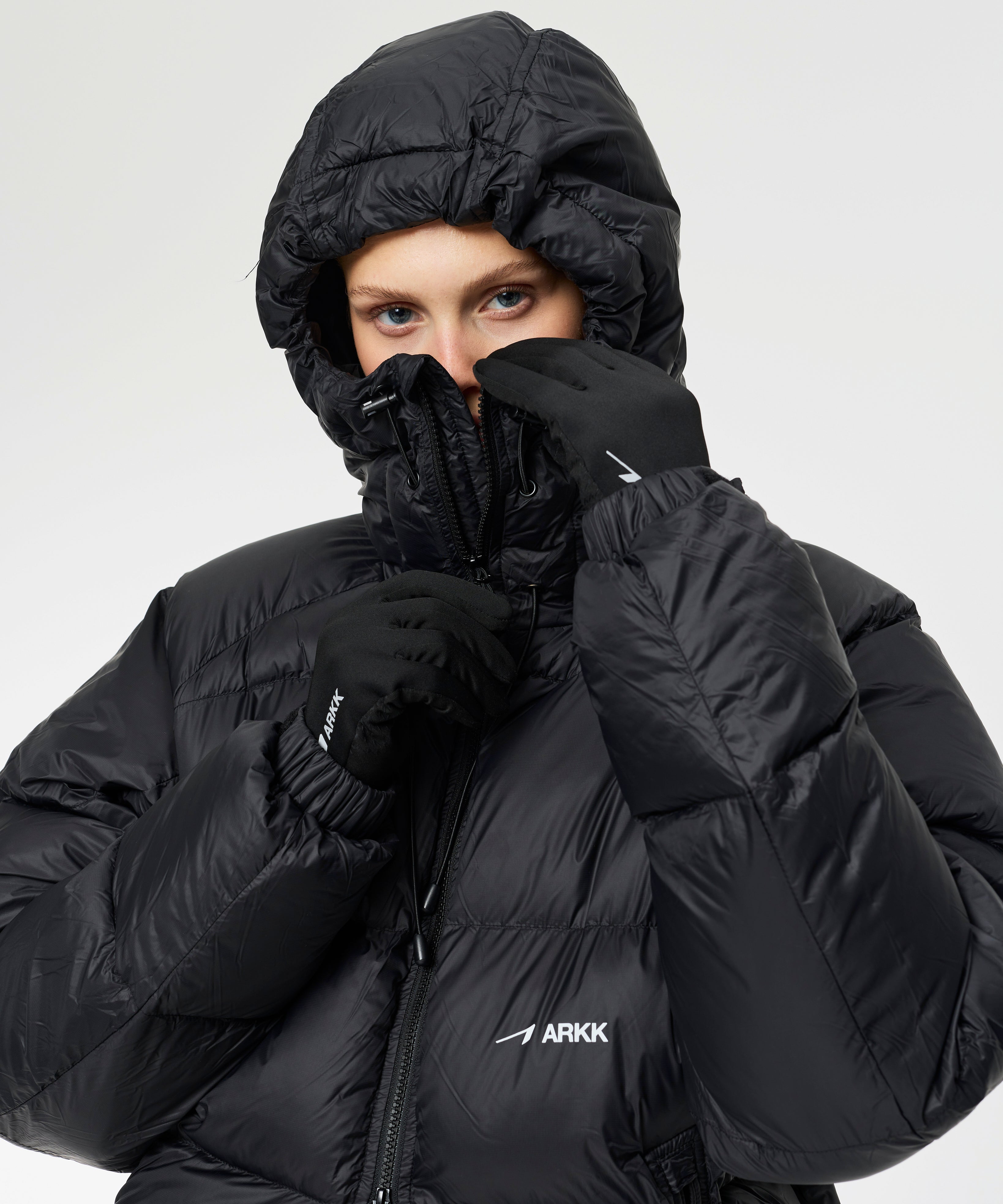 ARKK Apparel ARKK Logo Puffer | Faded Black Jacket