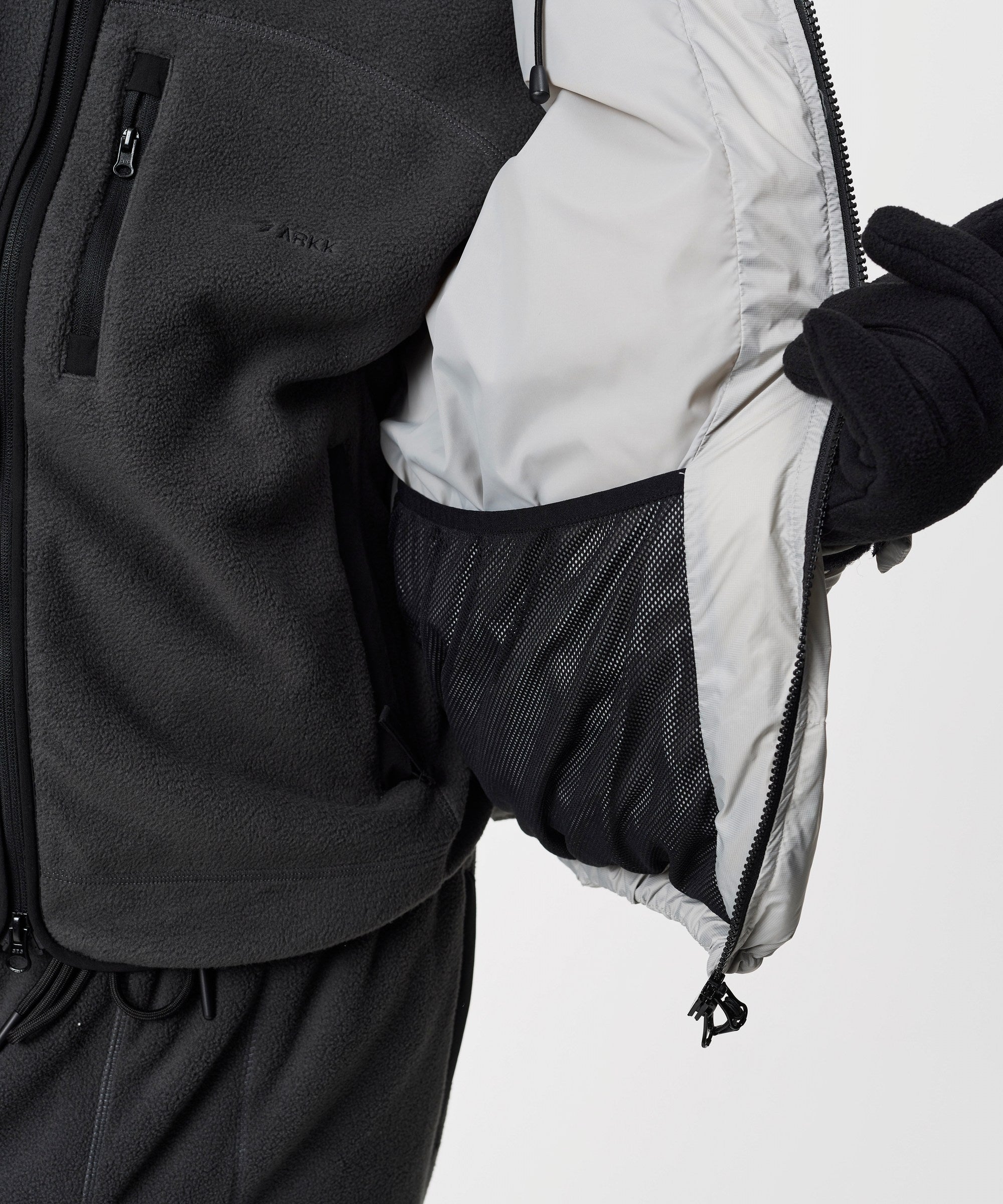 ARKK Apparel ARKK Logo Puffer | Grey Jacket
