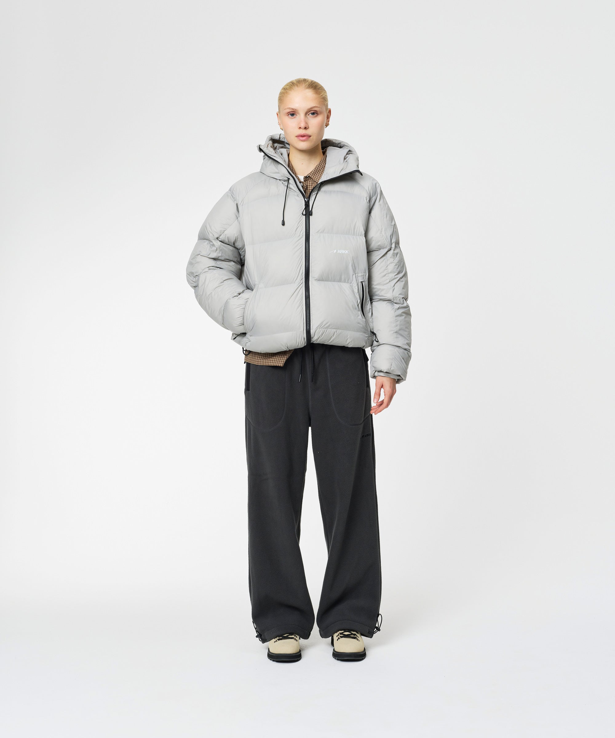 ARKK Apparel ARKK Logo Puffer | Grey Jacket