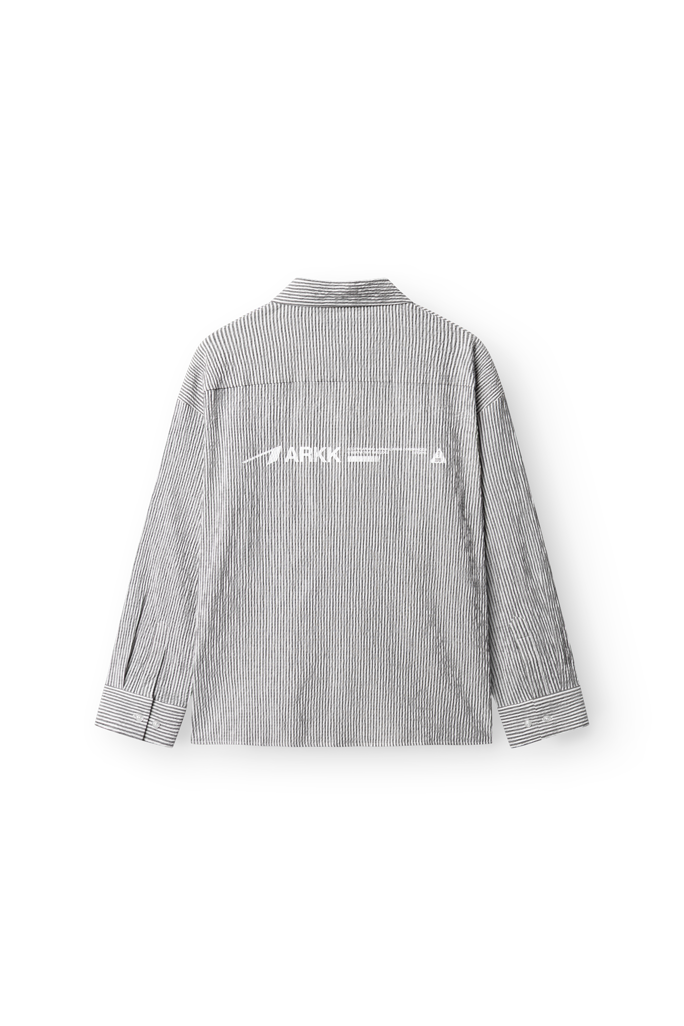 ARKK Apparel ARKK Logo Seersucker Shirt | Grey Shirt