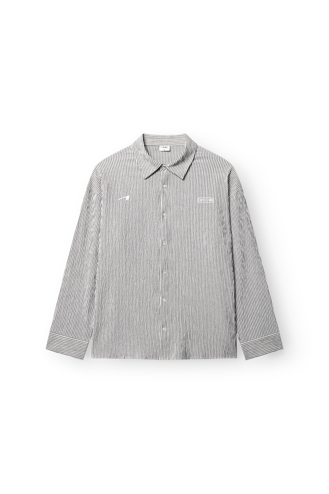ARKK Apparel ARKK Logo Seersucker Shirt | Grey Shirt