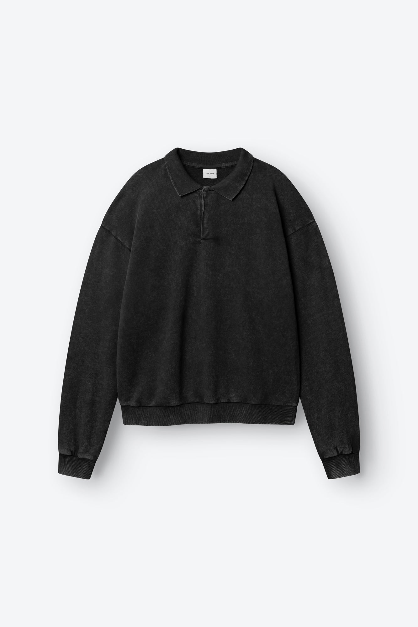 ARKK Apparel ARKK Long Sleeve Polo 2.0 | Black Sweatshirt