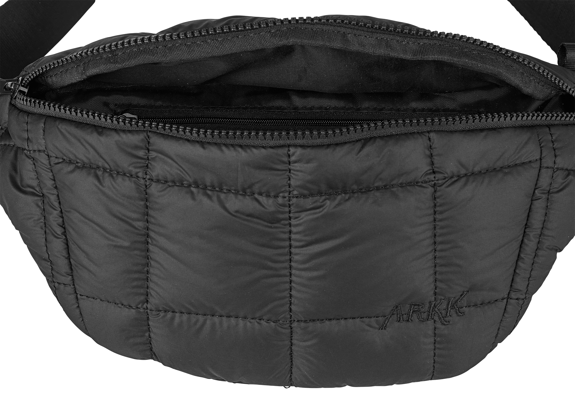 ARKK Accessories ARKK Padded Logo Bumbag | Black Bumbag