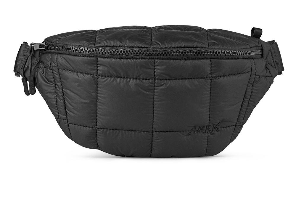 ARKK Accessories ARKK Padded Logo Bumbag | Black Bumbag