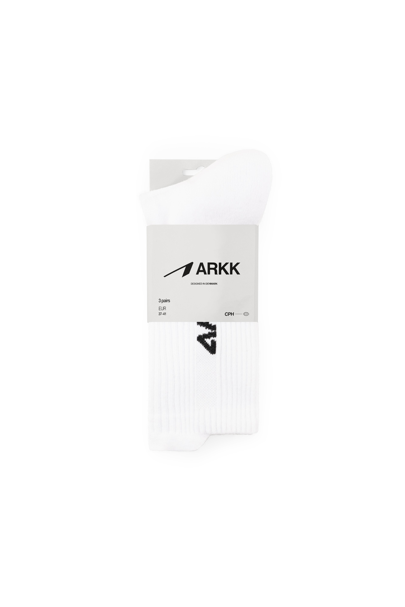 ARKK Accessories ARKK Tech Socks 3-pack | Bright White Socks