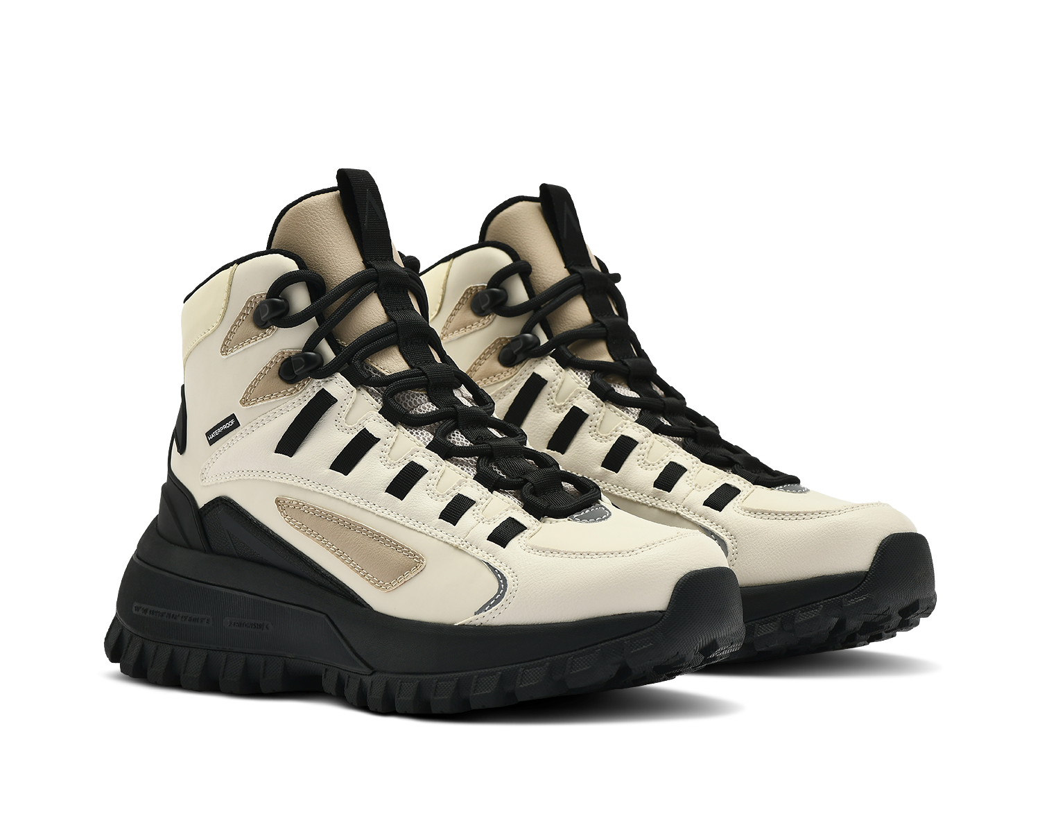 ARKK Essential Line Apaze Hightop | Antique White Black Apaze Hightop