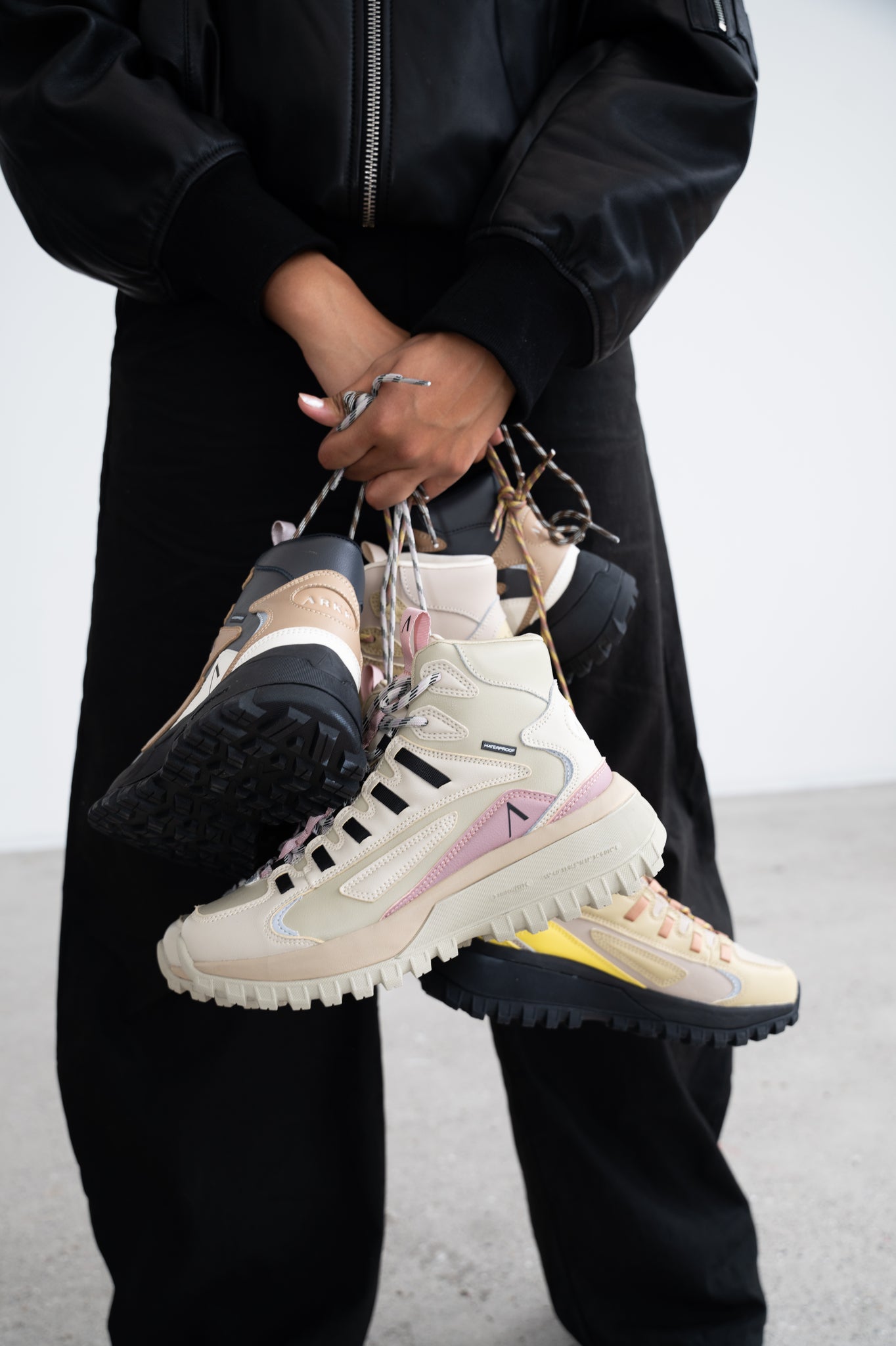 ARKK Essential Line Apaze Hightop Leather HL T-S19 | Eucalyptus Oyster Gray | Women Apaze Hightop