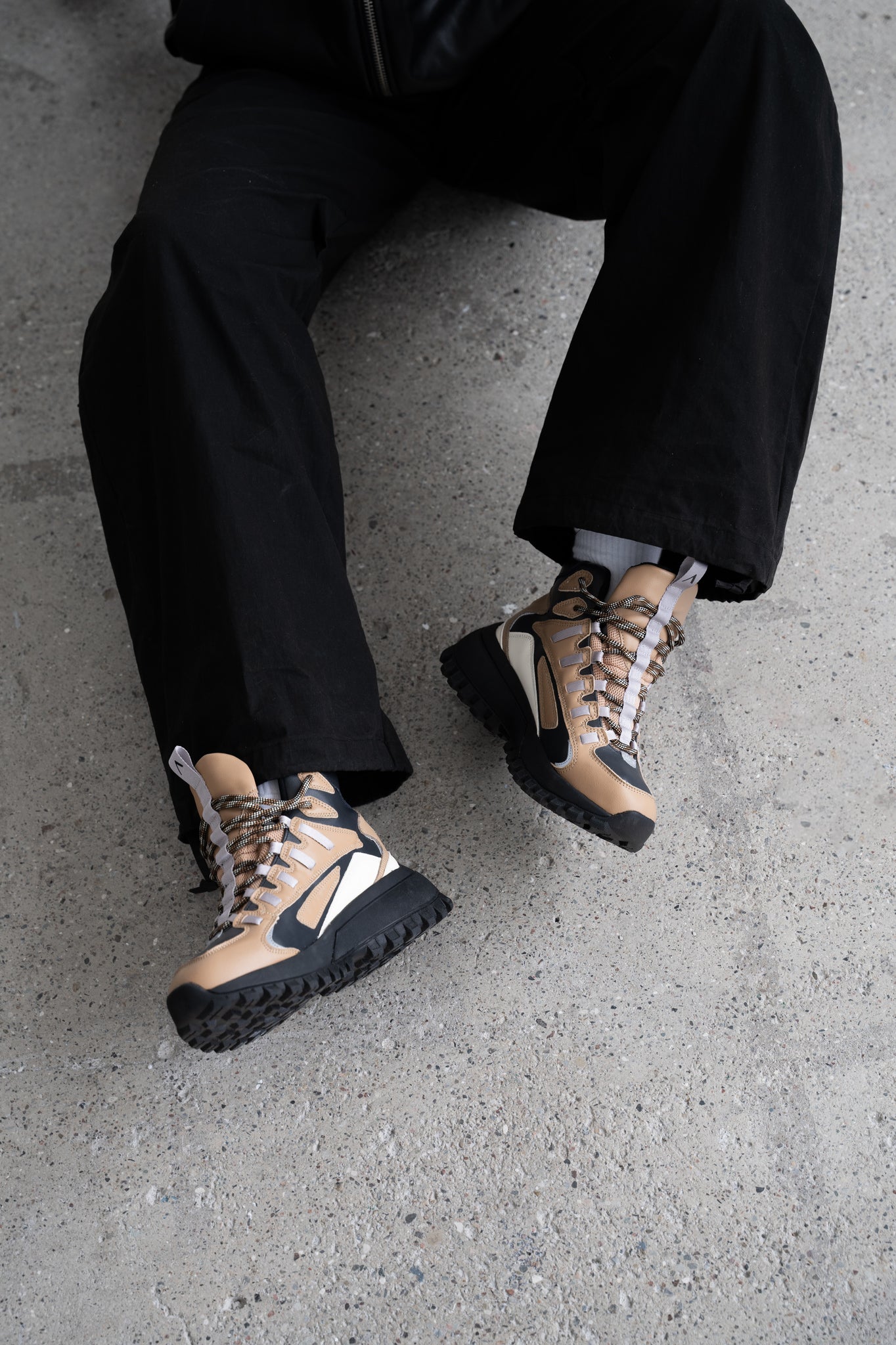 ARKK Essential Line Apaze Hightop Leather HL T-S19 | Raven Tannin | Men Apaze Hightop