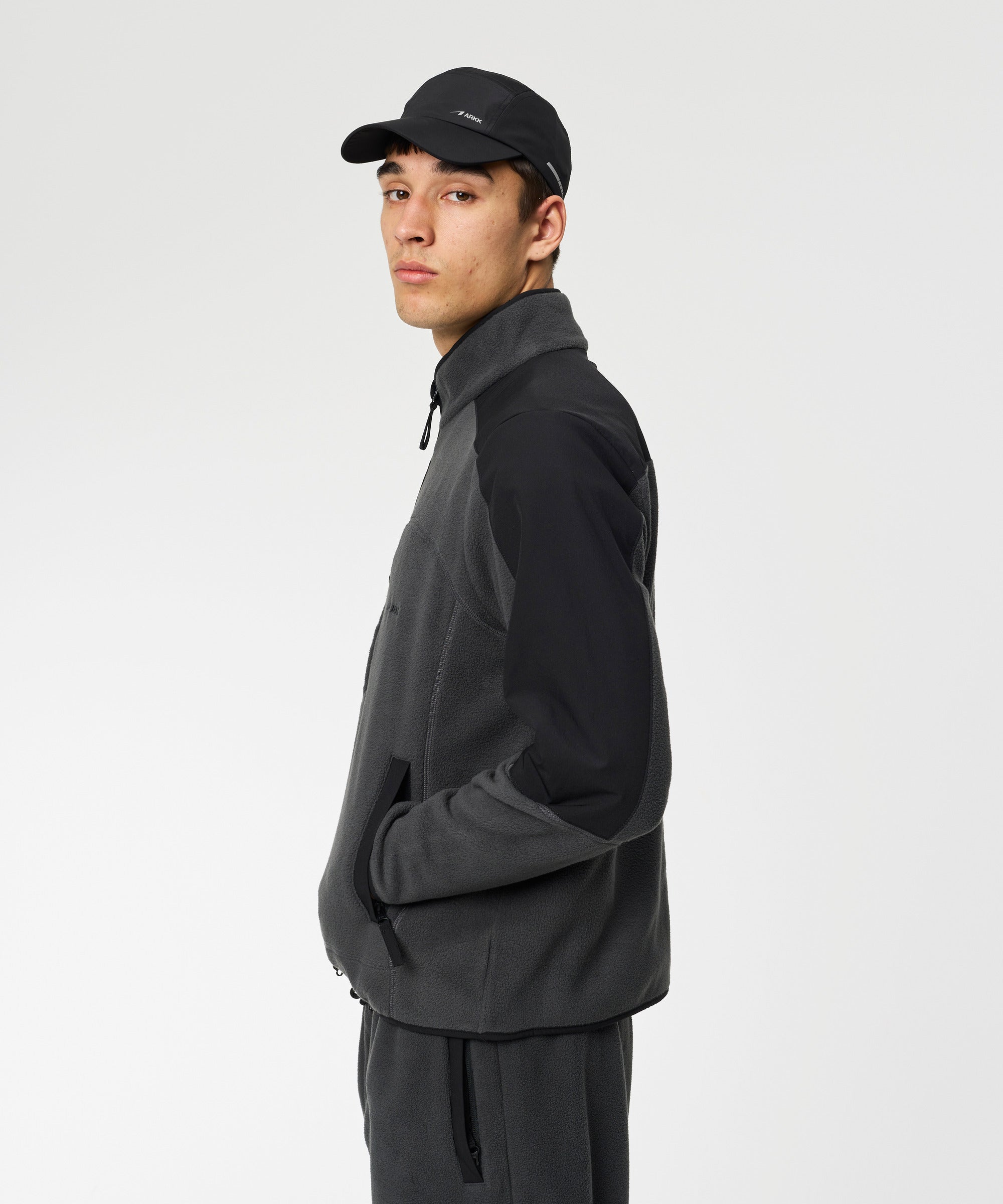ARKK Apparel Elda Fleece Jacket | Dark Grey Jacket