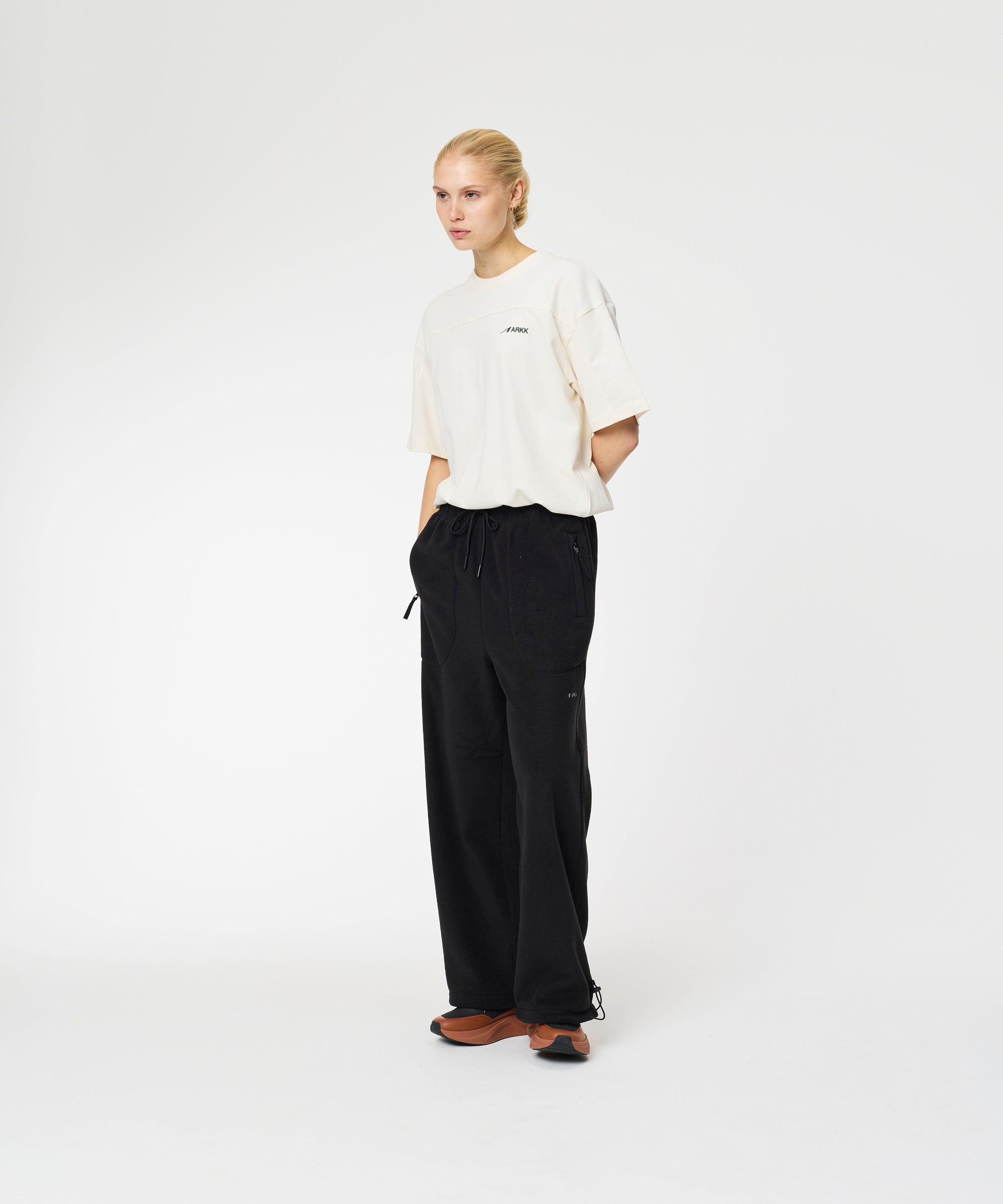 ARKK Apparel Elda Fleece Pants | Black Tech Pants