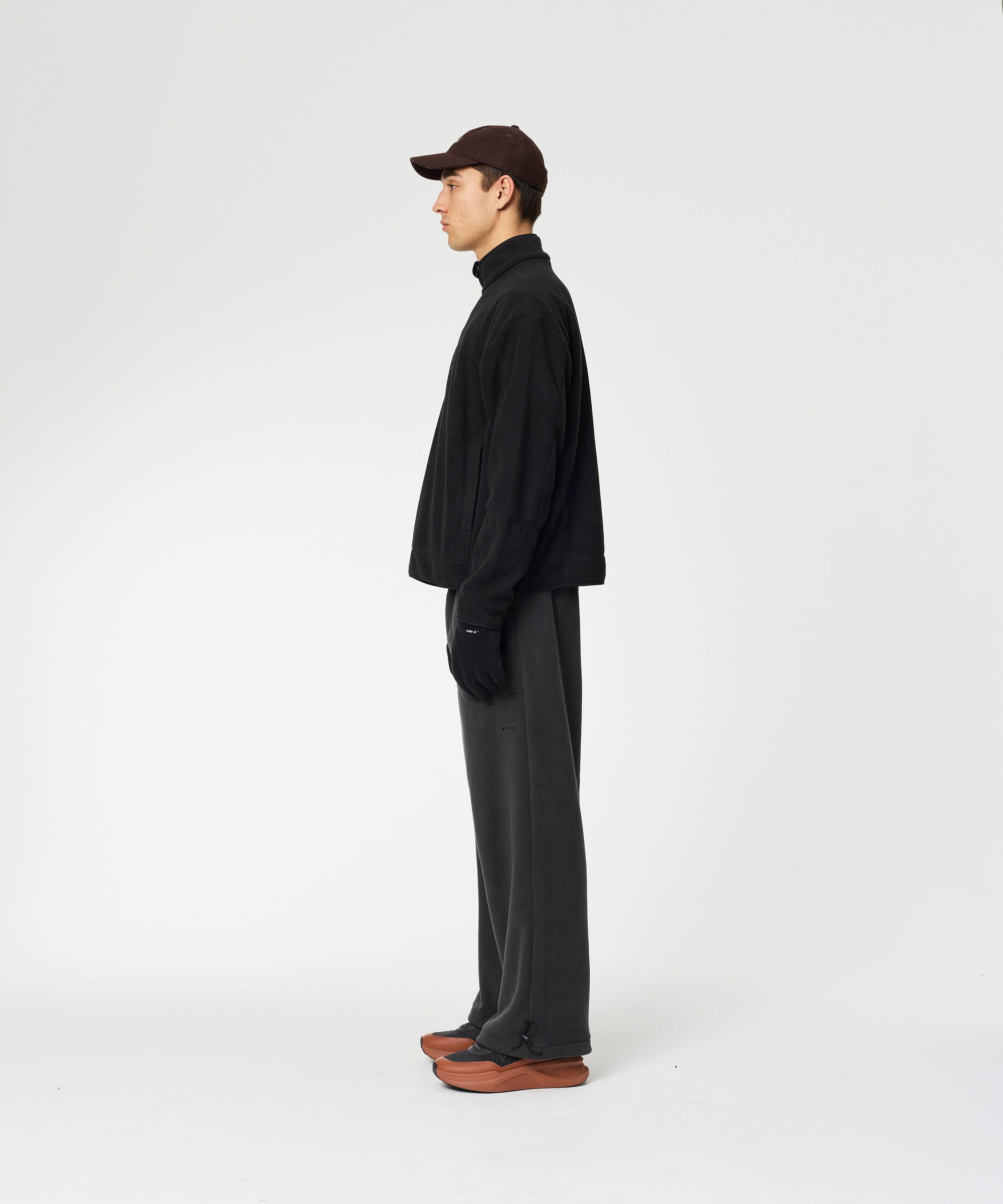 ARKK Apparel Elda Fleece Quarter Zip | Black Jacket