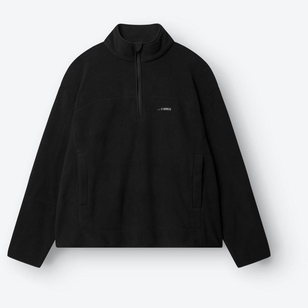 ARKK Apparel Elda Fleece Quarter Zip | Black Jacket