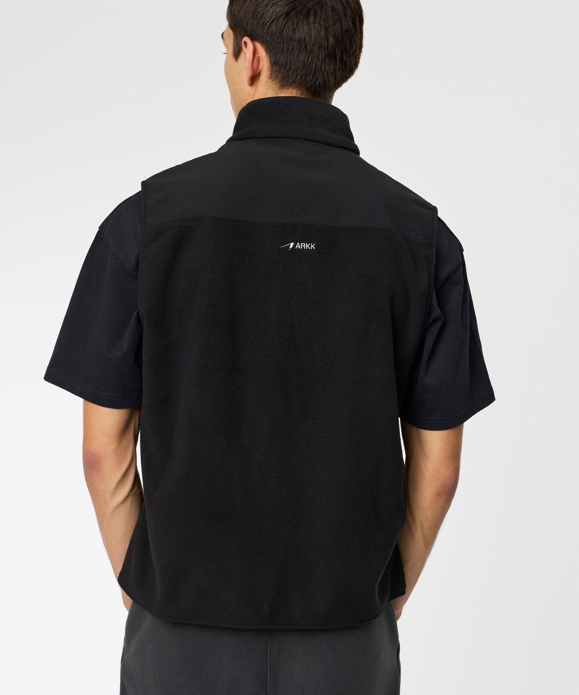 ARKK Apparel Elda Fleece Vest | Black Vest