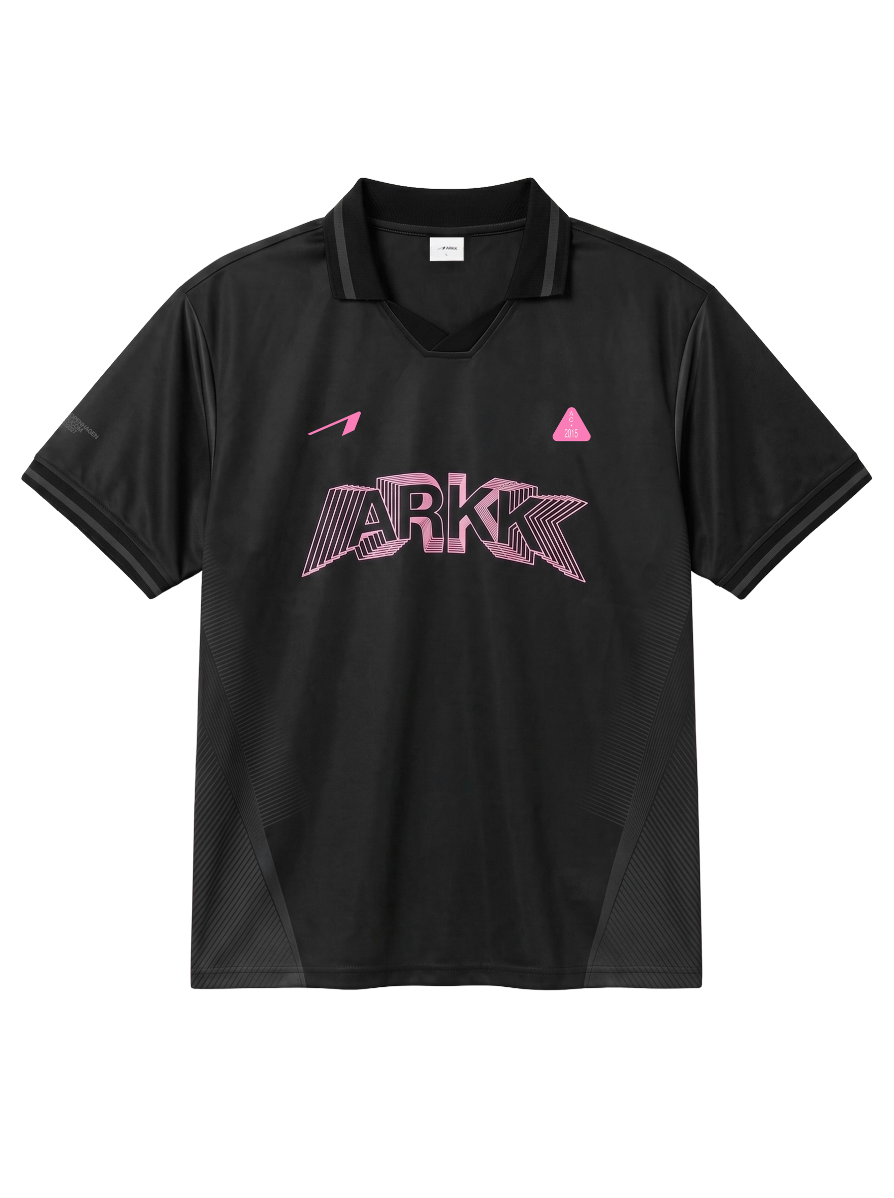 ARKK Apparel Football Shirt | Black Pink T-Shirt