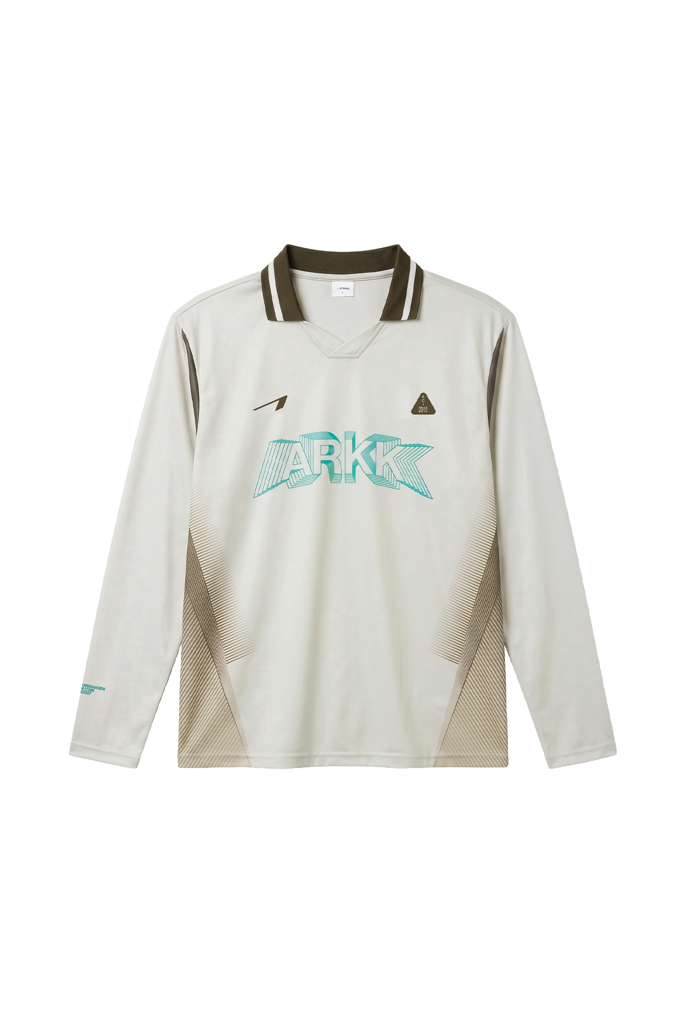 ARKK Apparel Football Shirt LS | Beige Brown Mint T-Shirt
