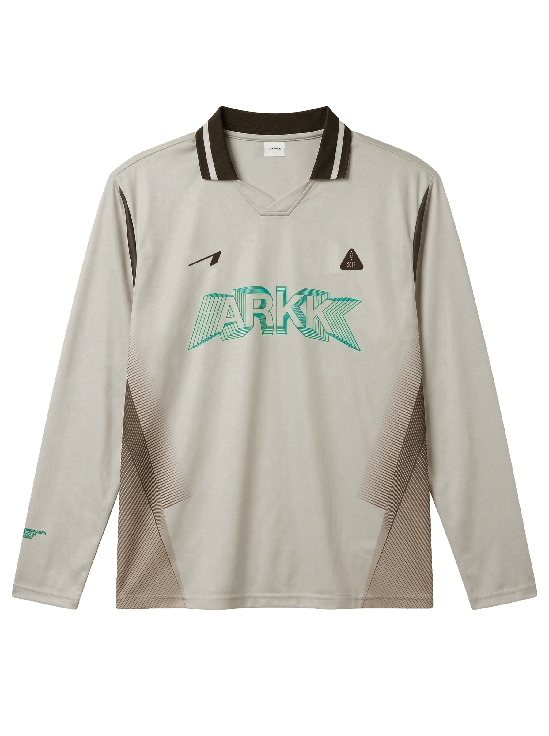 ARKK Apparel Football Shirt LS | Beige Brown Mint T-Shirt