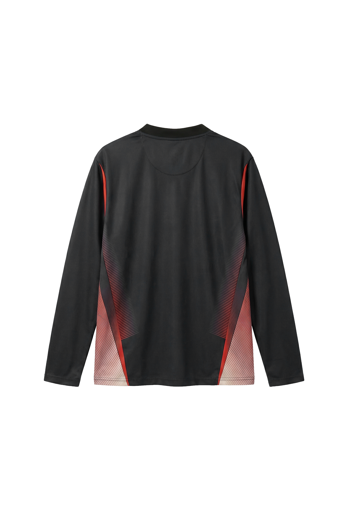 ARKK Apparel Football Shirt LS | Black Red T-Shirt