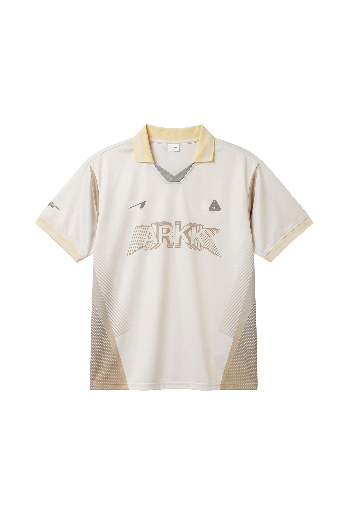ARKK Apparel Football Shirt | White Beige Grey T-Shirt