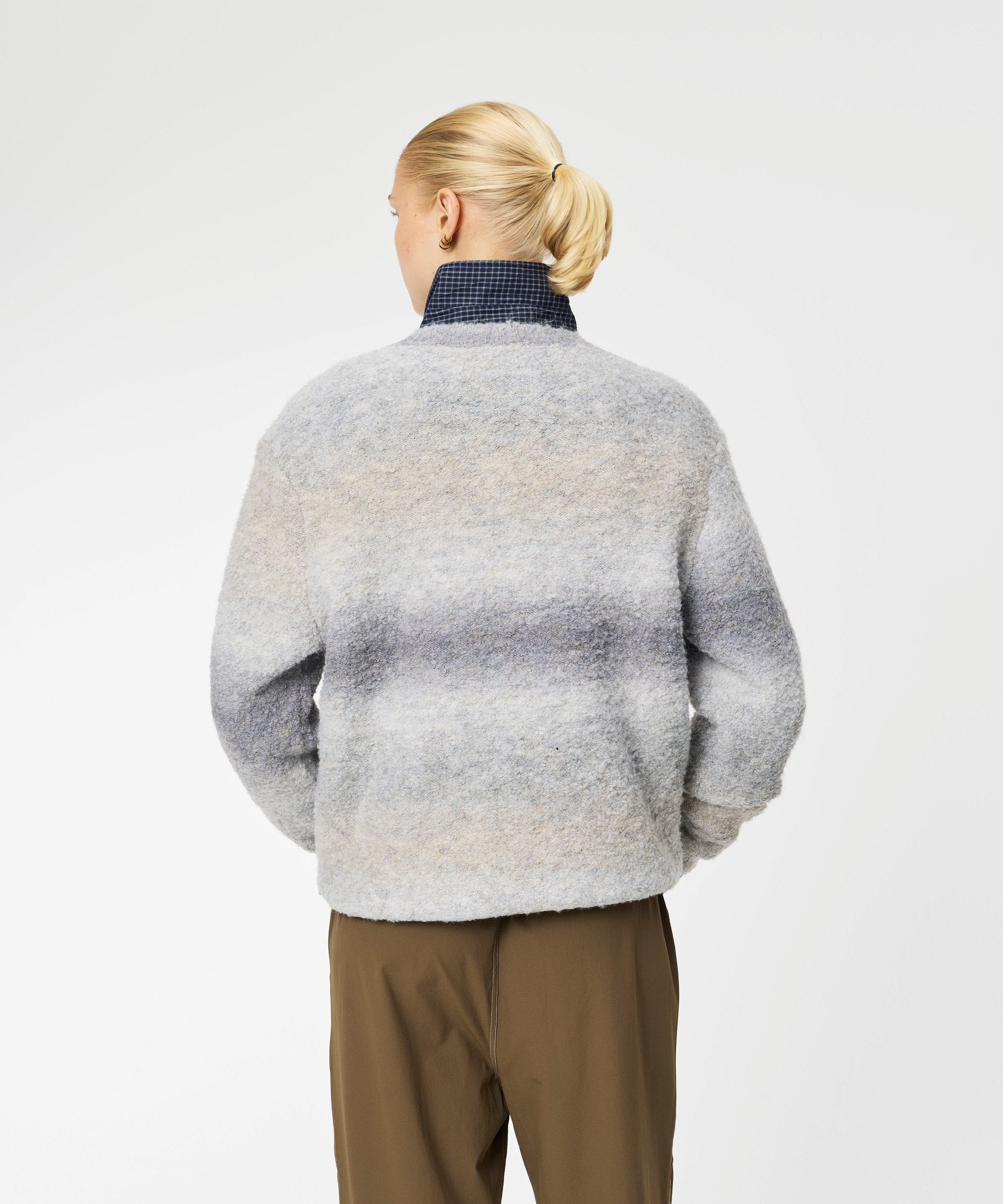 ARKK Apparel Knit Crew | Beige Grey Knit Crew