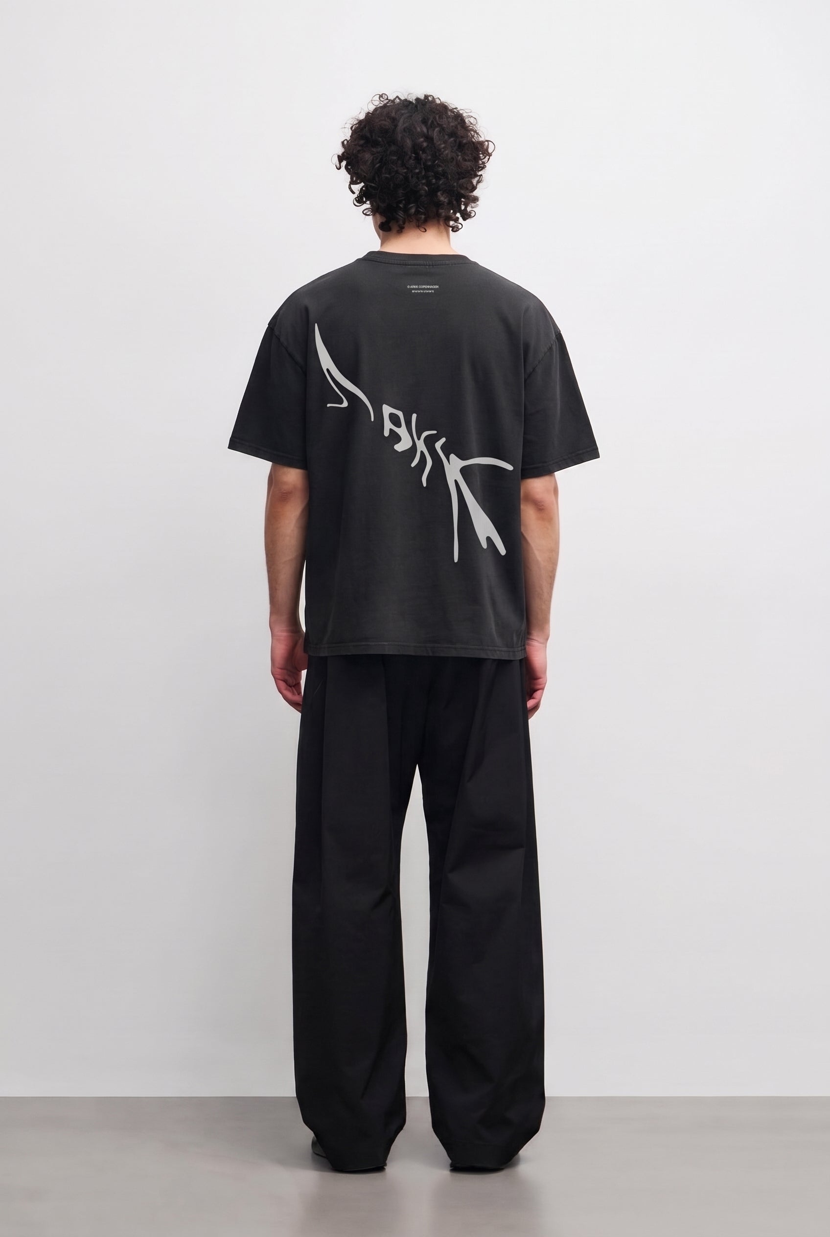 ARKK Apparel Liquid Boxy Tee | Faded Black T-Shirt
