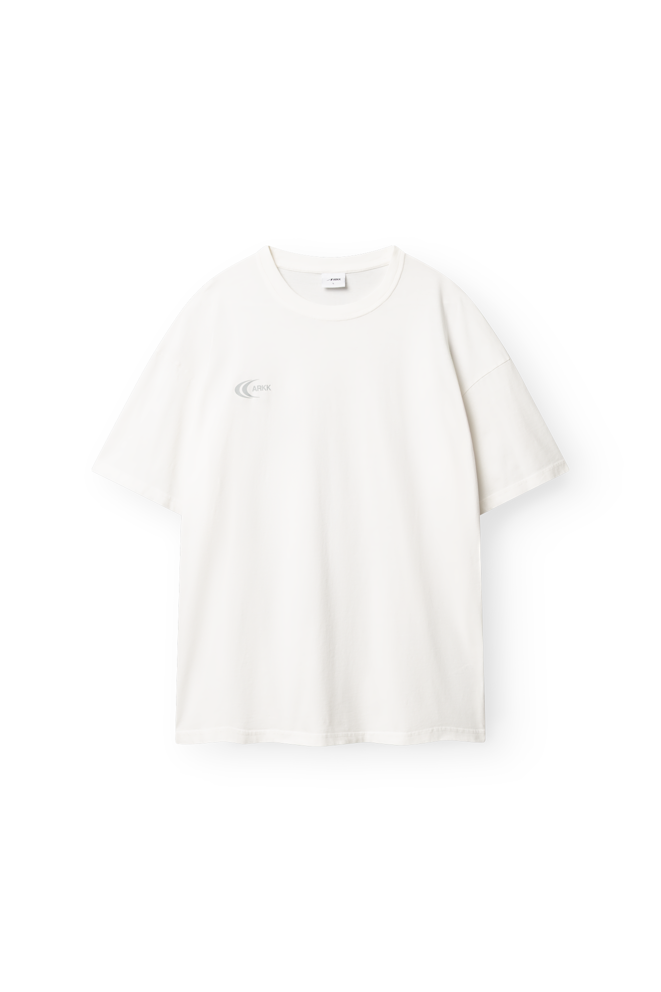 ARKK Apparel Liquid Boxy Tee | White Grey T-Shirt