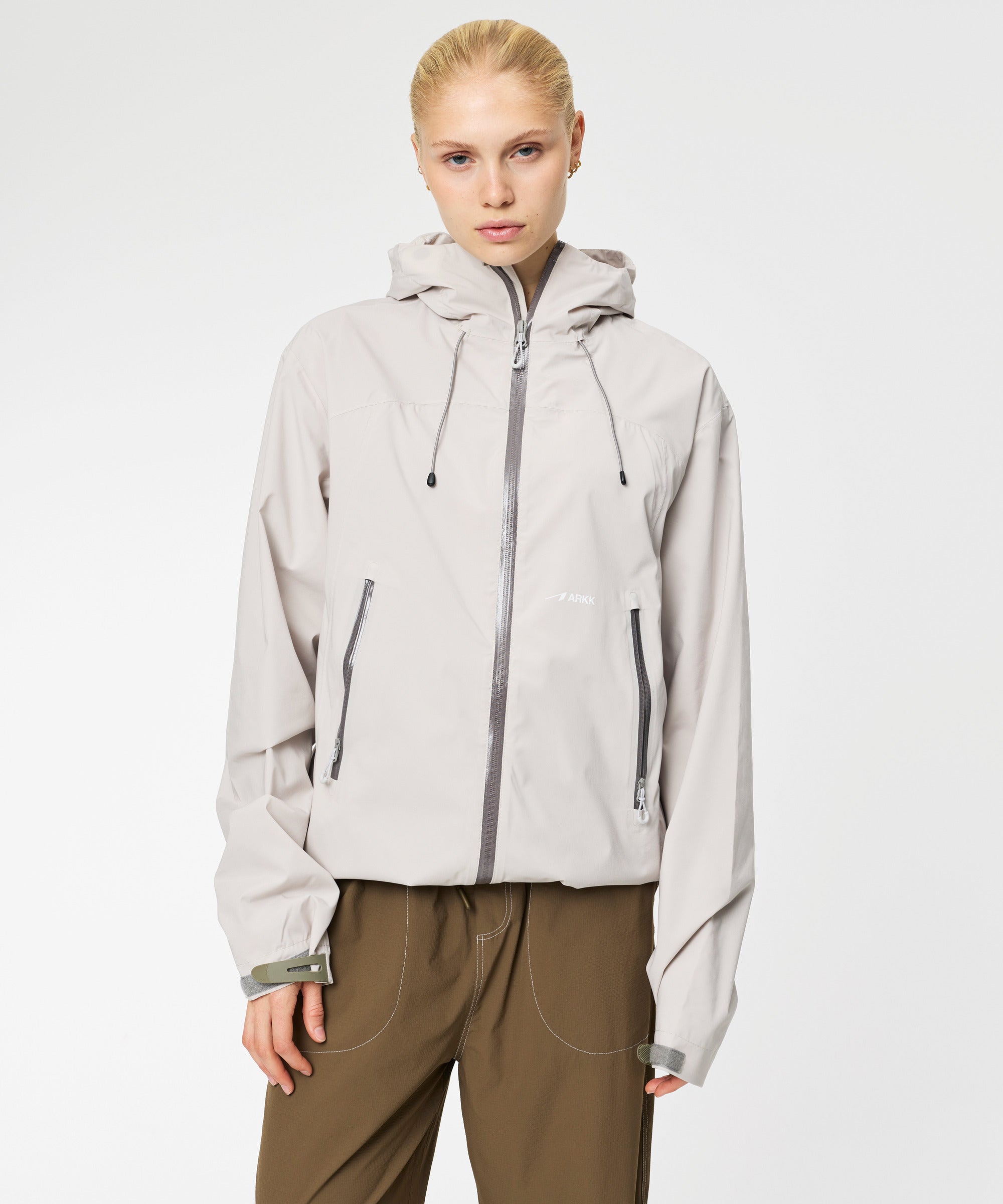 ARKK Apparel Rain Jacket | Bone Grey Jacket