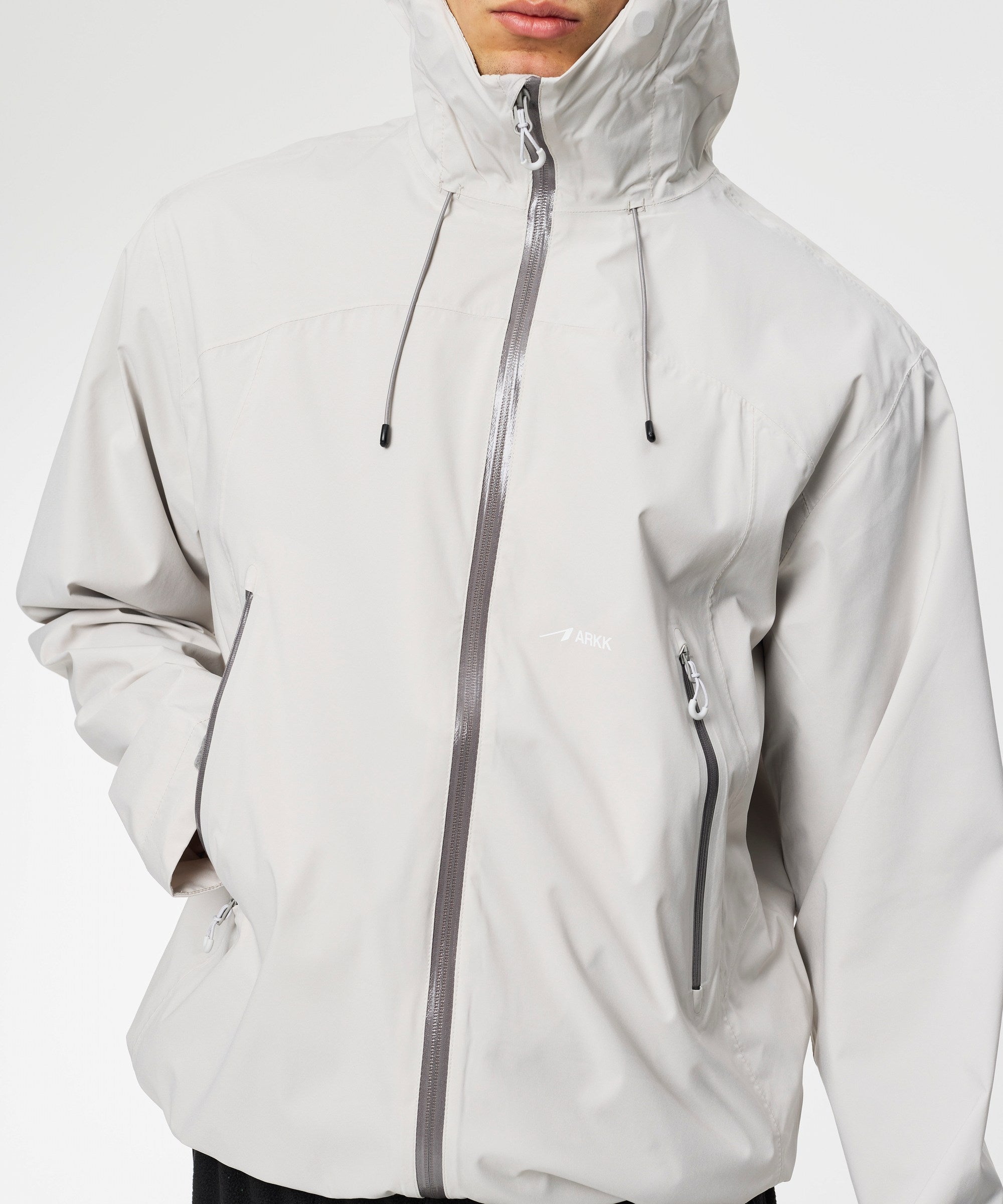 ARKK Apparel Rain Jacket | Bone Grey Jacket
