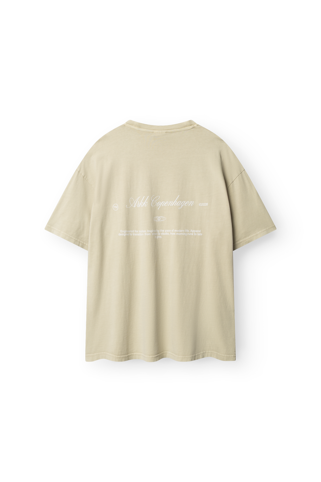 ARKK Apparel Sans Serif Boxy Tee | Taupe T-Shirt