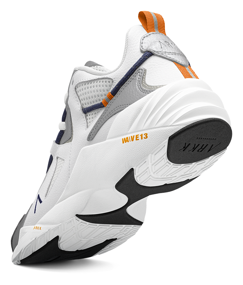 ARKK Collection Tuzon Leather W13 | Silver Dark Orange | Men Tuzon