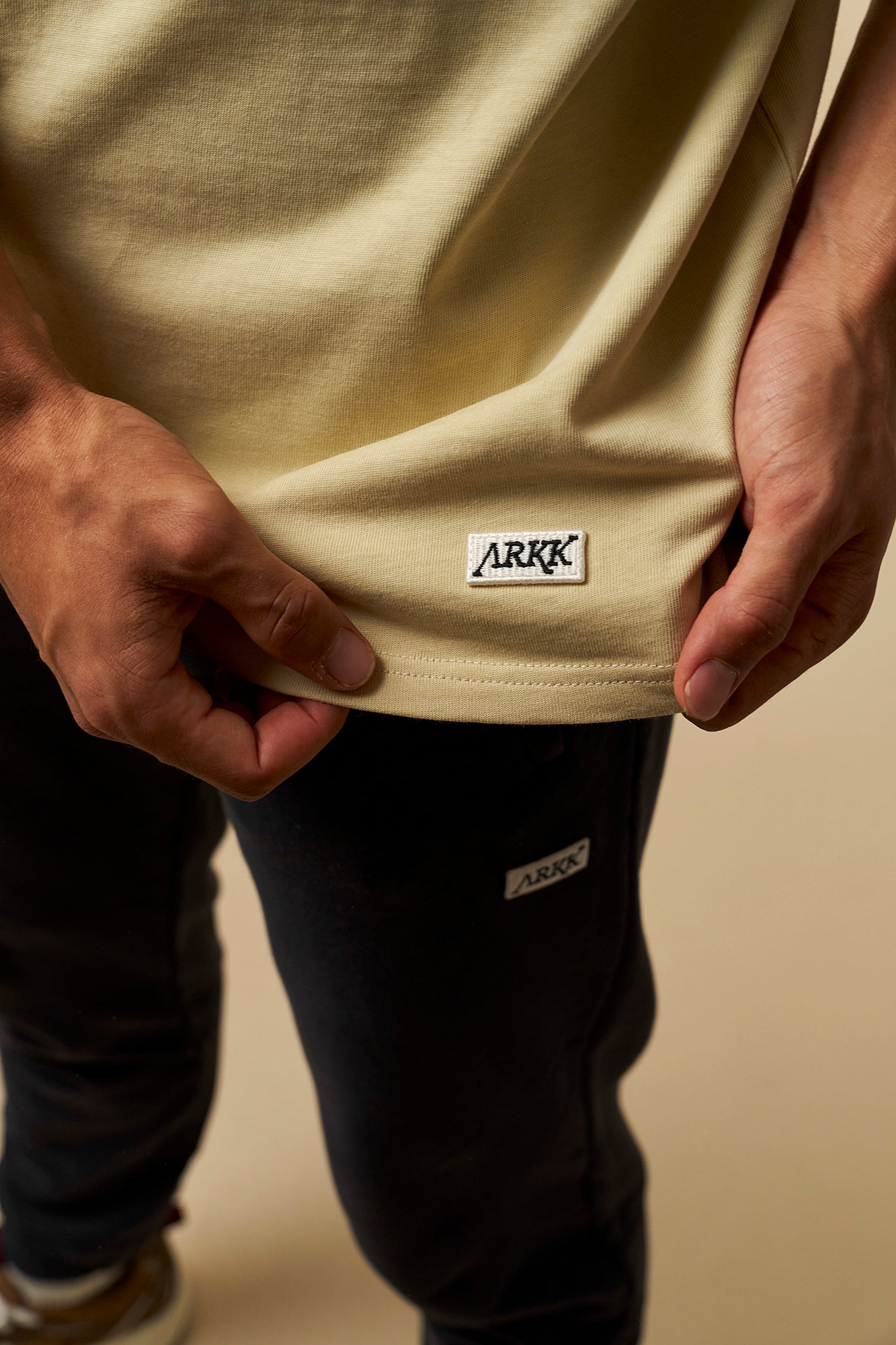 ARKK Apparel ARKK Box Logo Tee | Light Desert T-Shirt