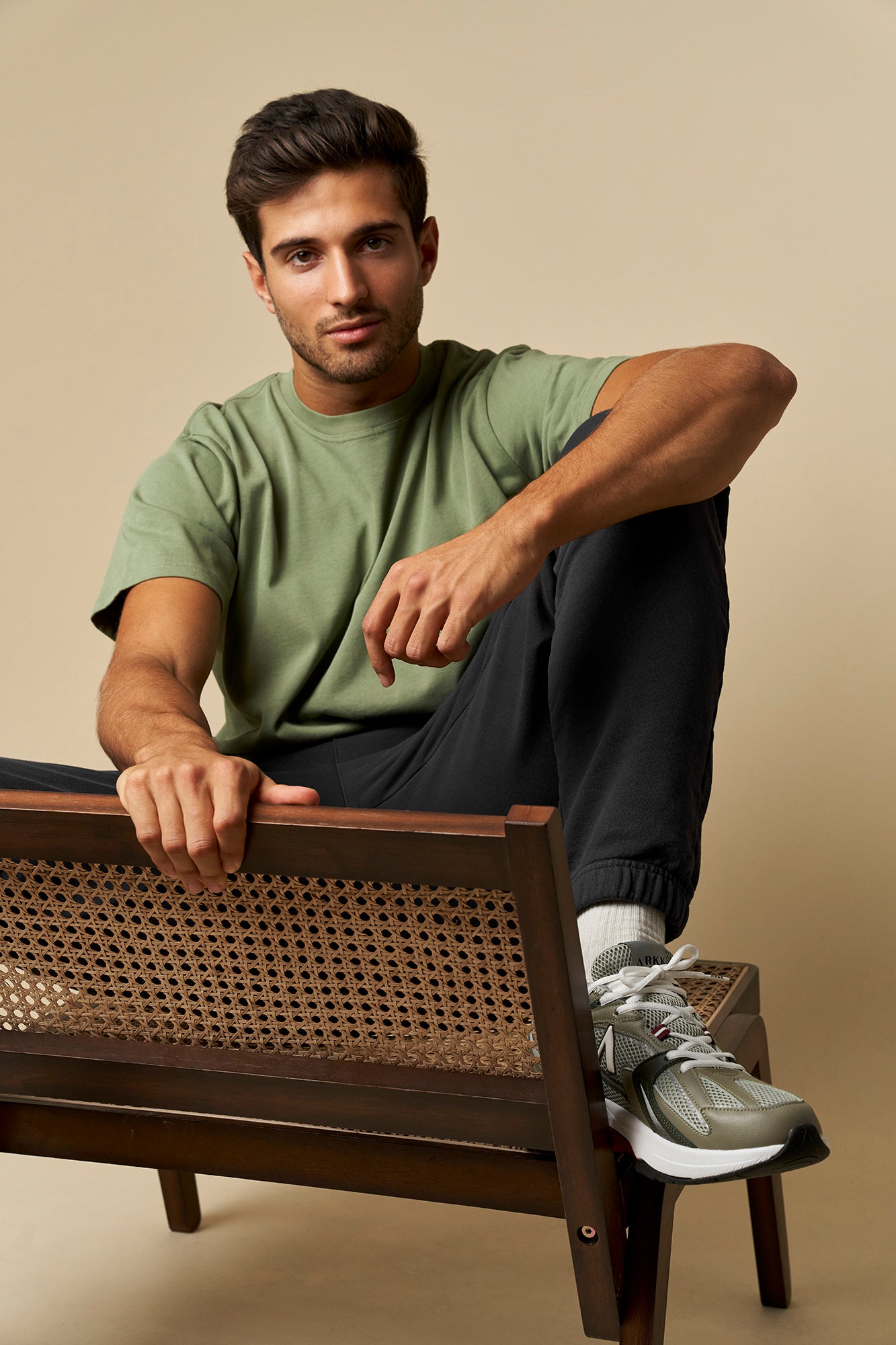 ARKK Apparel ARKK Box Logo Tee | Oil Green T-Shirt