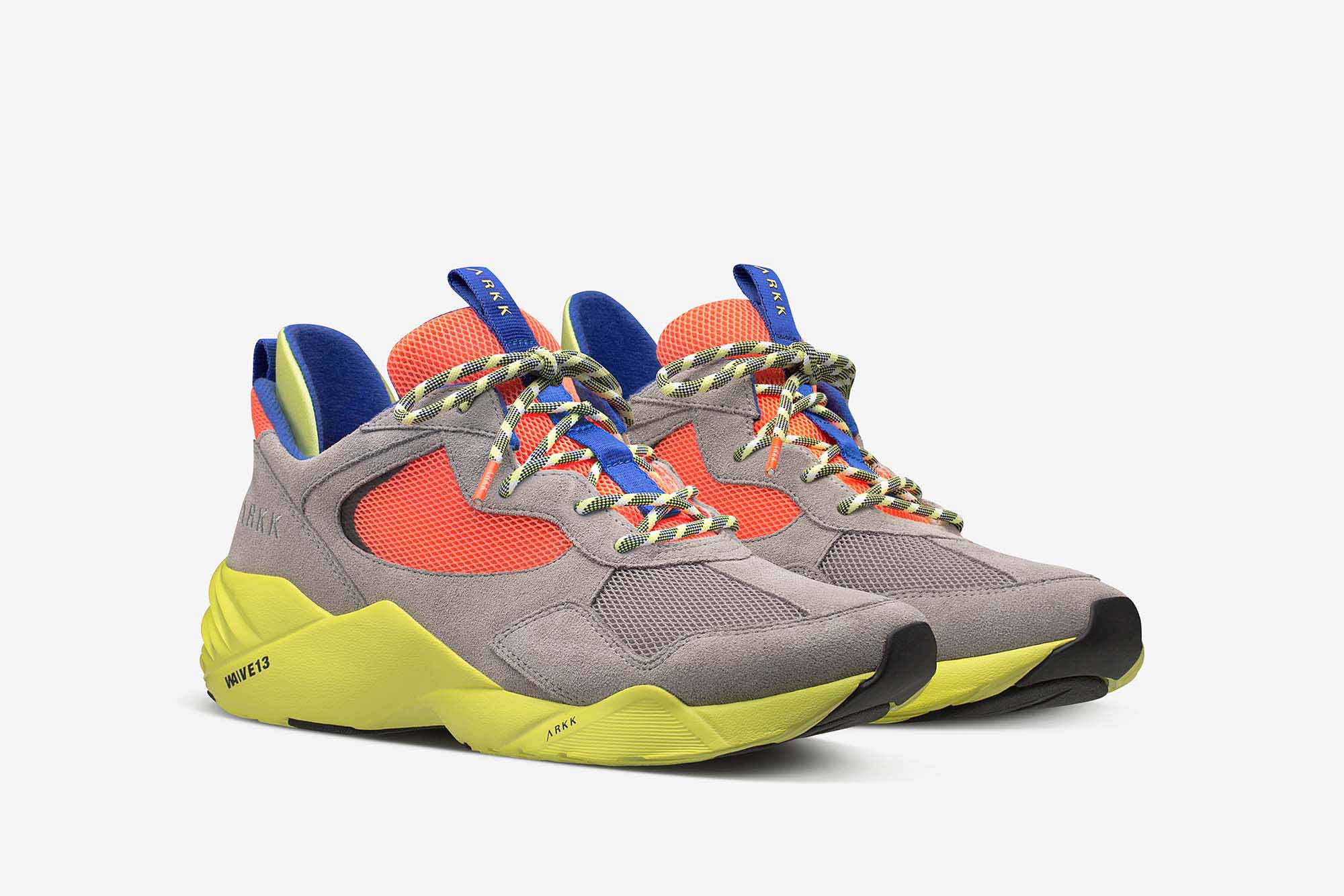 ARKK Collection Kanetyk Suede W13 Ash Neon Lime - Women Kanetyk