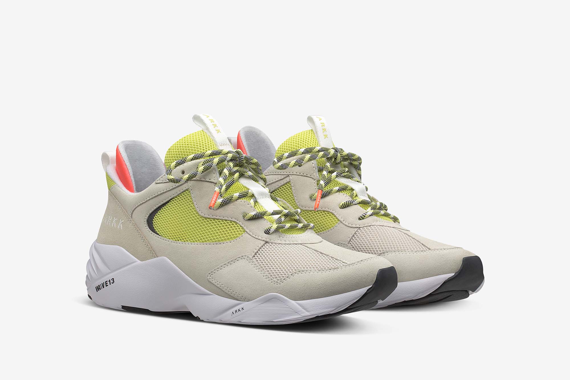 ARKK Collection Kanetyk Suede W13 | Off White Neon Lime | Men Kanetyk
