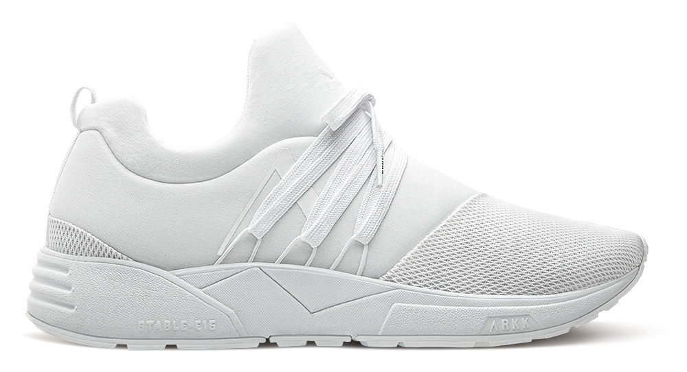 ARKK NOS Raven Mesh PET S-E15 | Triple White | Men Raven
