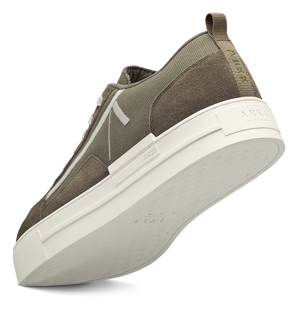 ARKK Collection Sommr Canvas PET Suede R-H20 | Granite Green Marshmallow | Men Sommr