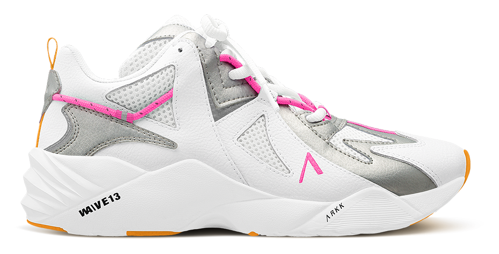 ARKK Collection Tuzon Leather W13 | White Silver Vivid Pink | Women Tuzon