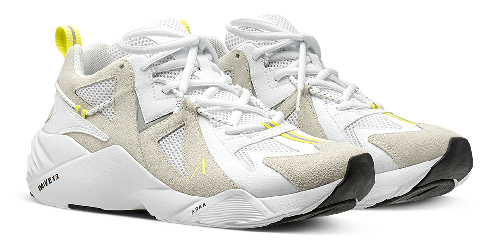 ARKK Collection Tuzon Suede W13 | White Neon Yellow | Women Tuzon