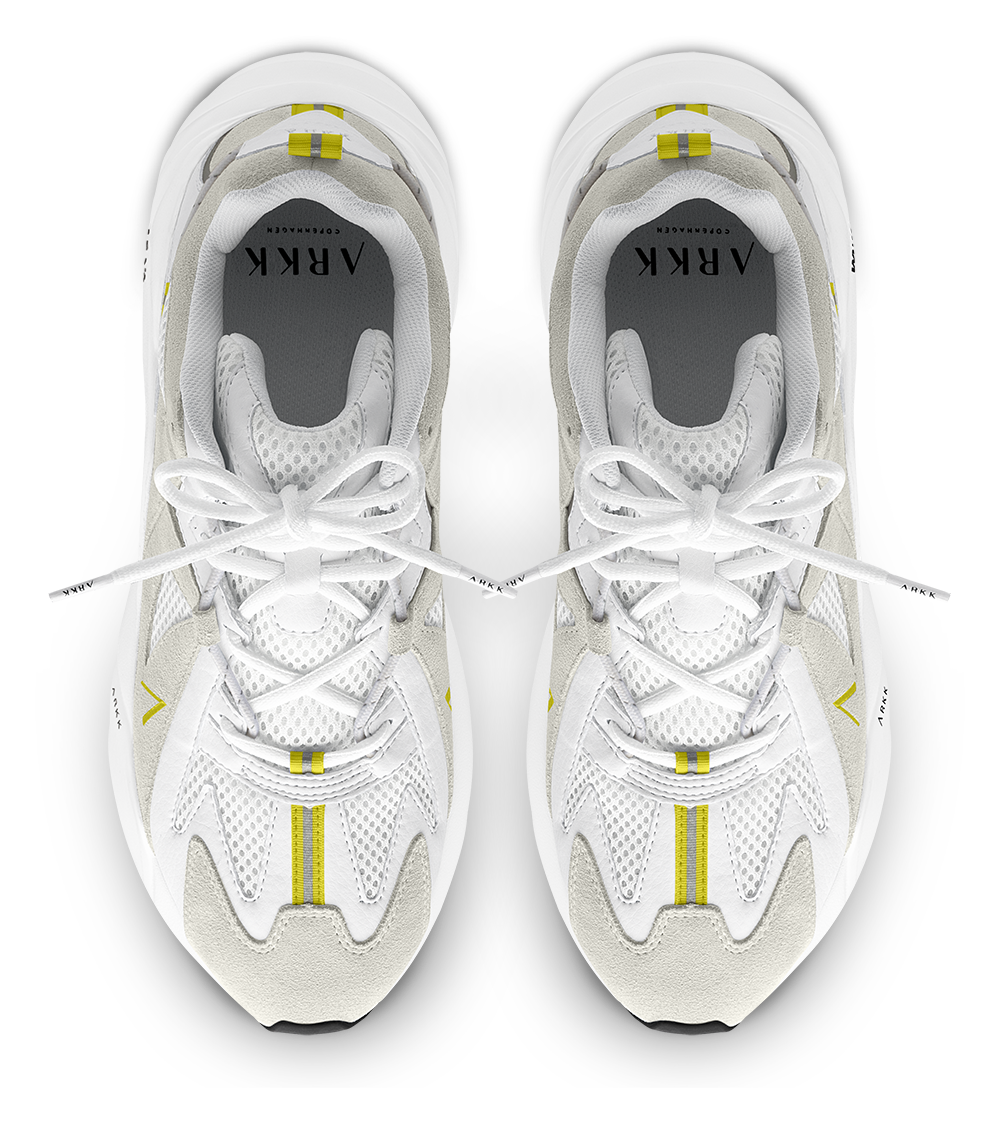 ARKK Collection Tuzon Suede W13 | White Neon Yellow | Women Tuzon