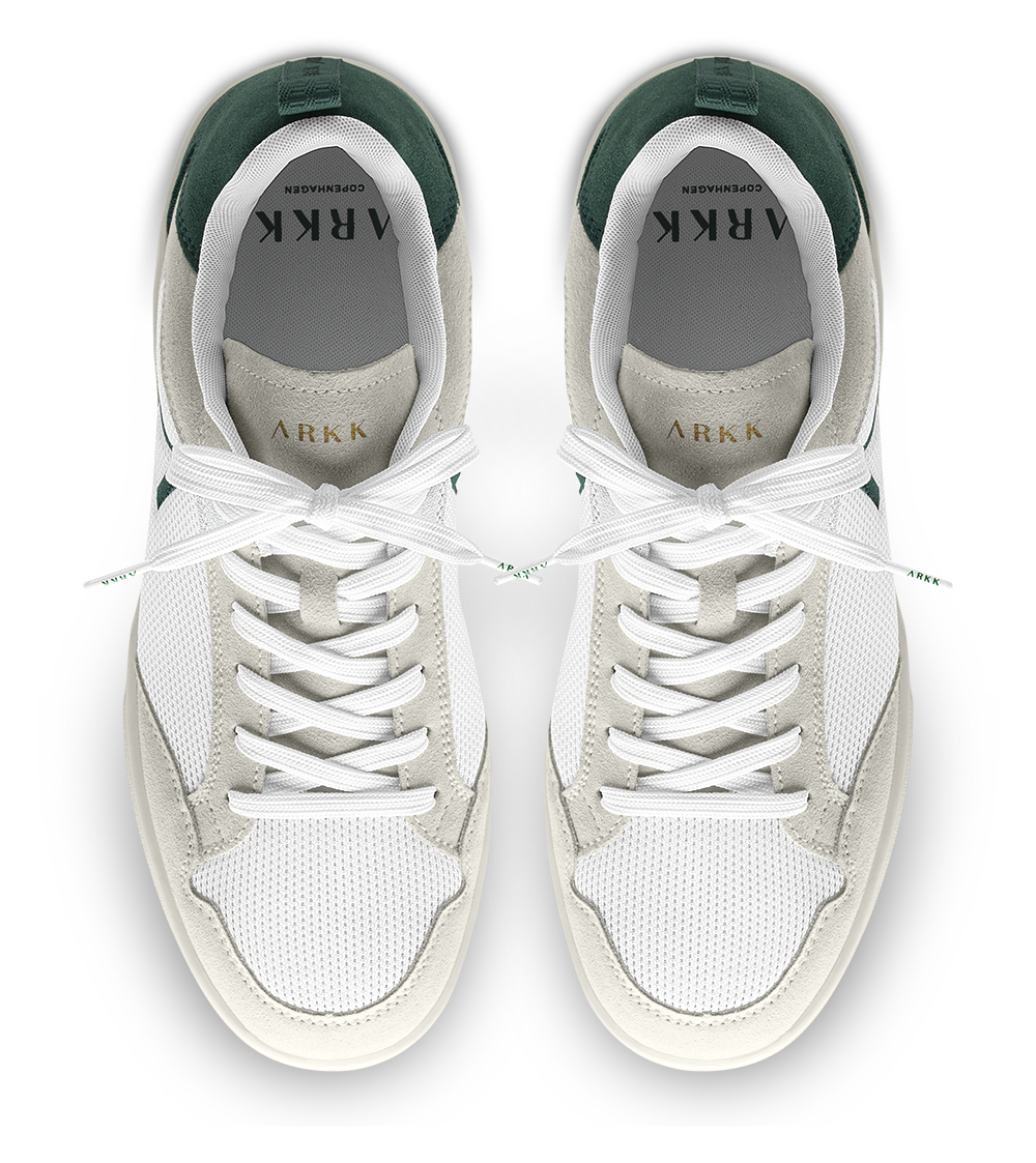 ARKK Collection Visuklass Mesh Suede S-C18 | White Evergreen | Men Visuklass